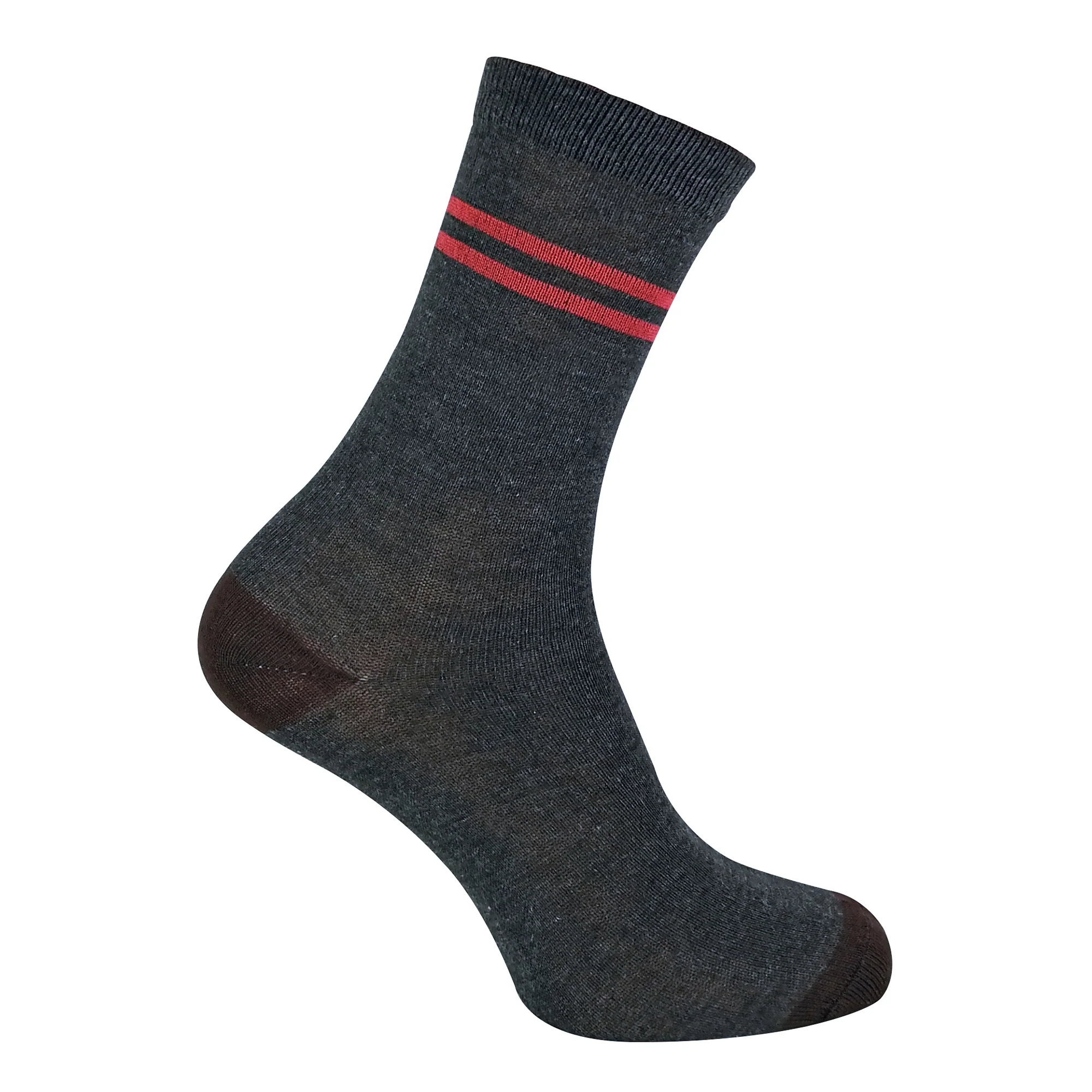 6 Pack Mens Blue Grey Argyle Striped Fashion Dress Socks - Image 7