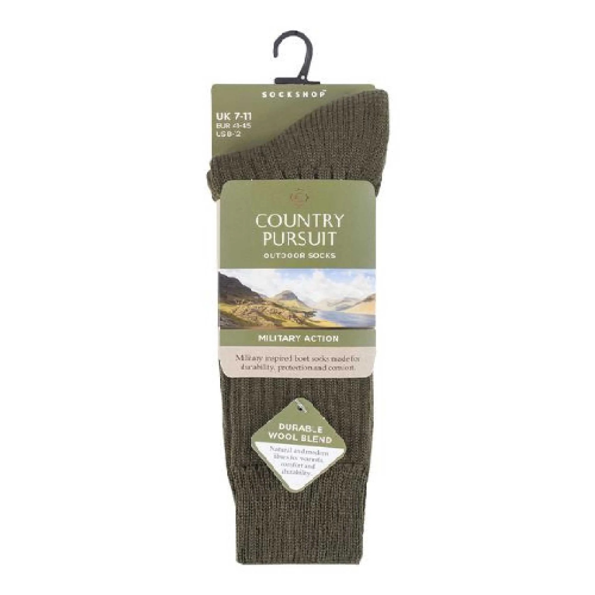 1 Pack Mens Wool Military Action Army Style Walking Socks - Image 4