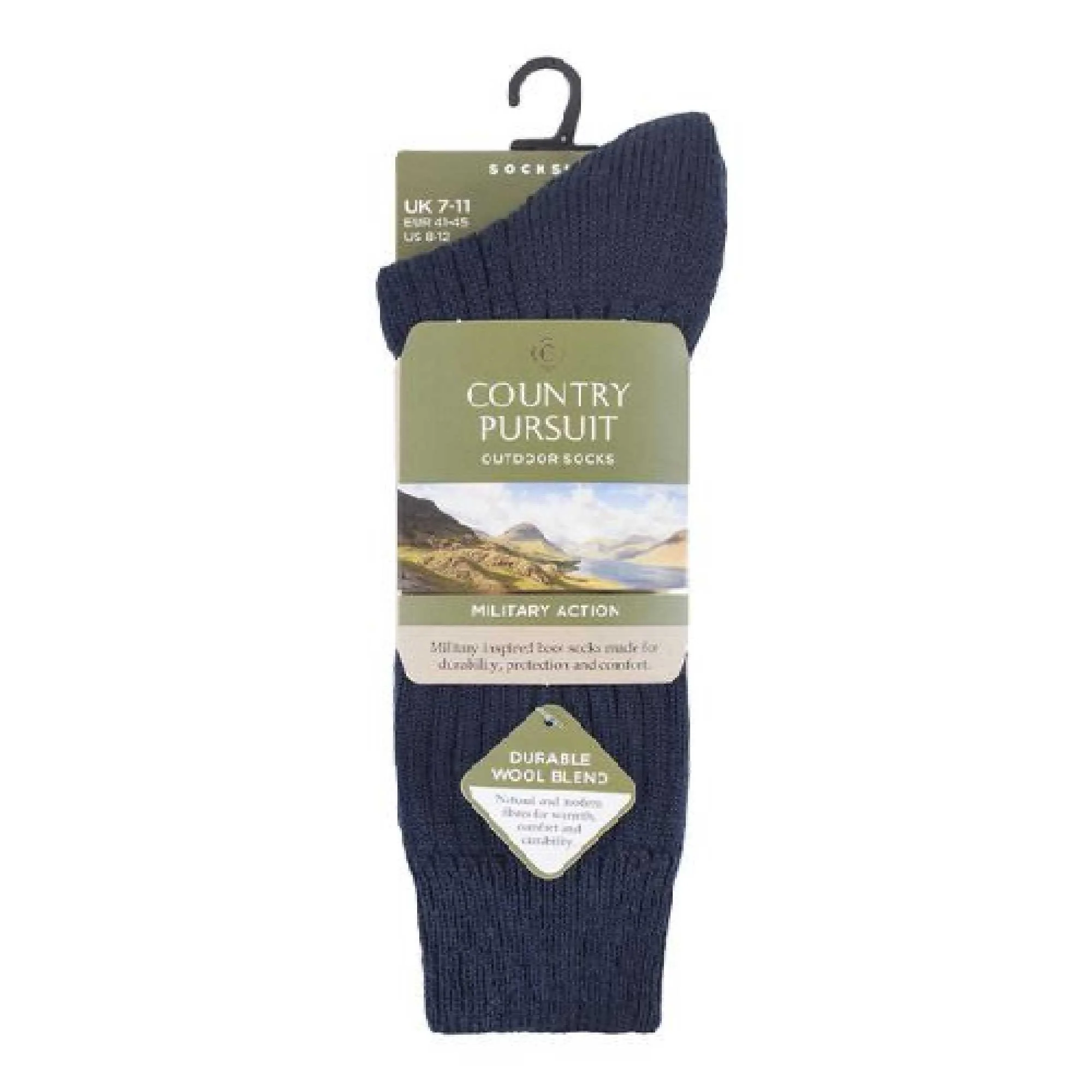 1 Pack Mens Wool Military Action Army Style Walking Socks - Image 6