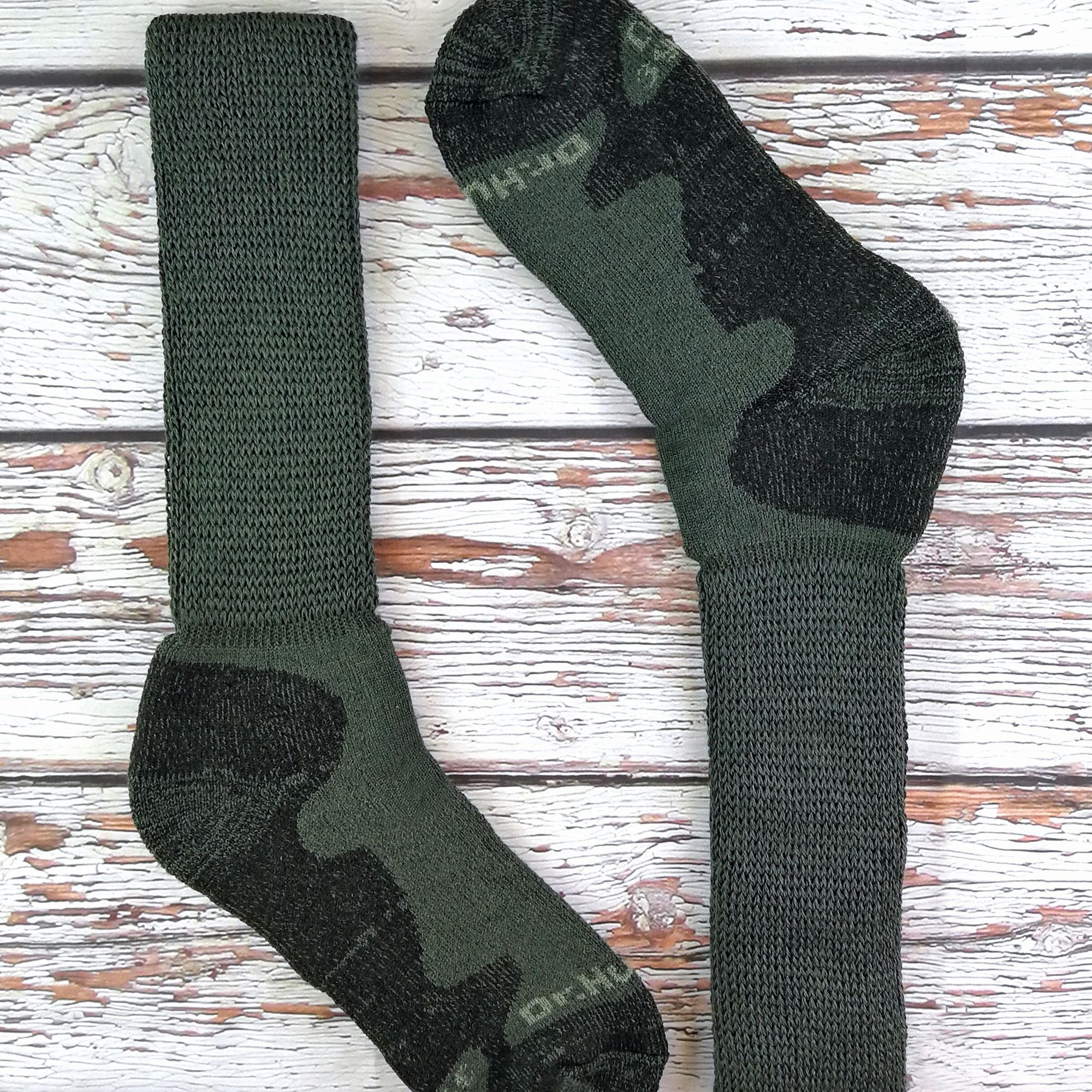 1 Pack Mens Extra Wide Knee High Merino Wool Hiking Socks - Image 3