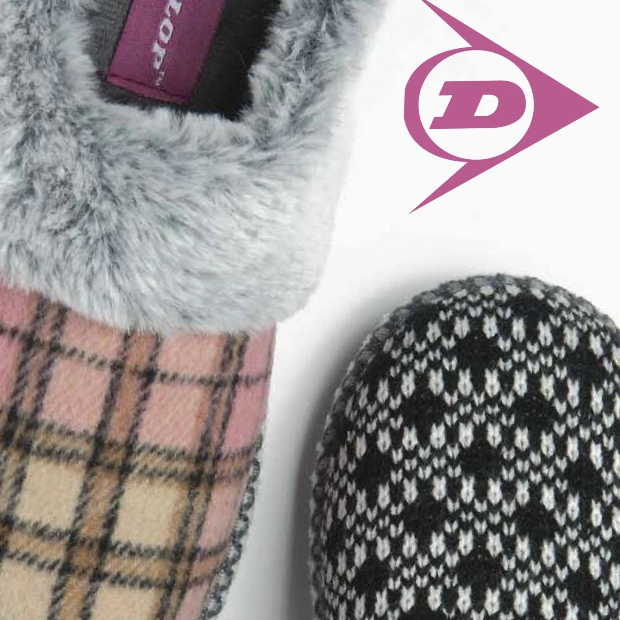 Ladies Cosy Memory Foam Open Back Knitted Slippers (6 Sizes) - Image 4