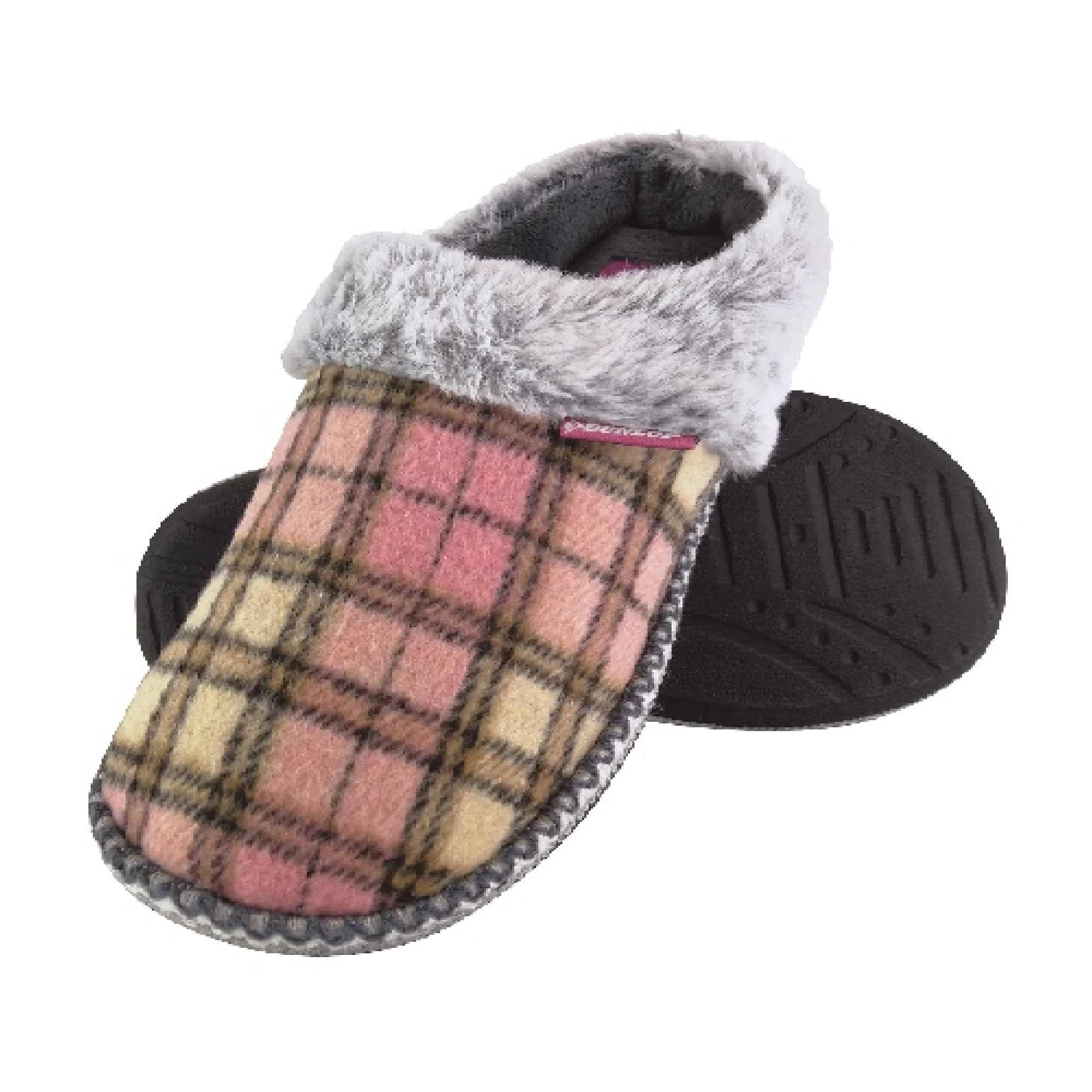 Ladies Cosy Memory Foam Open Back Knitted Slippers (6 Sizes) - Image 9