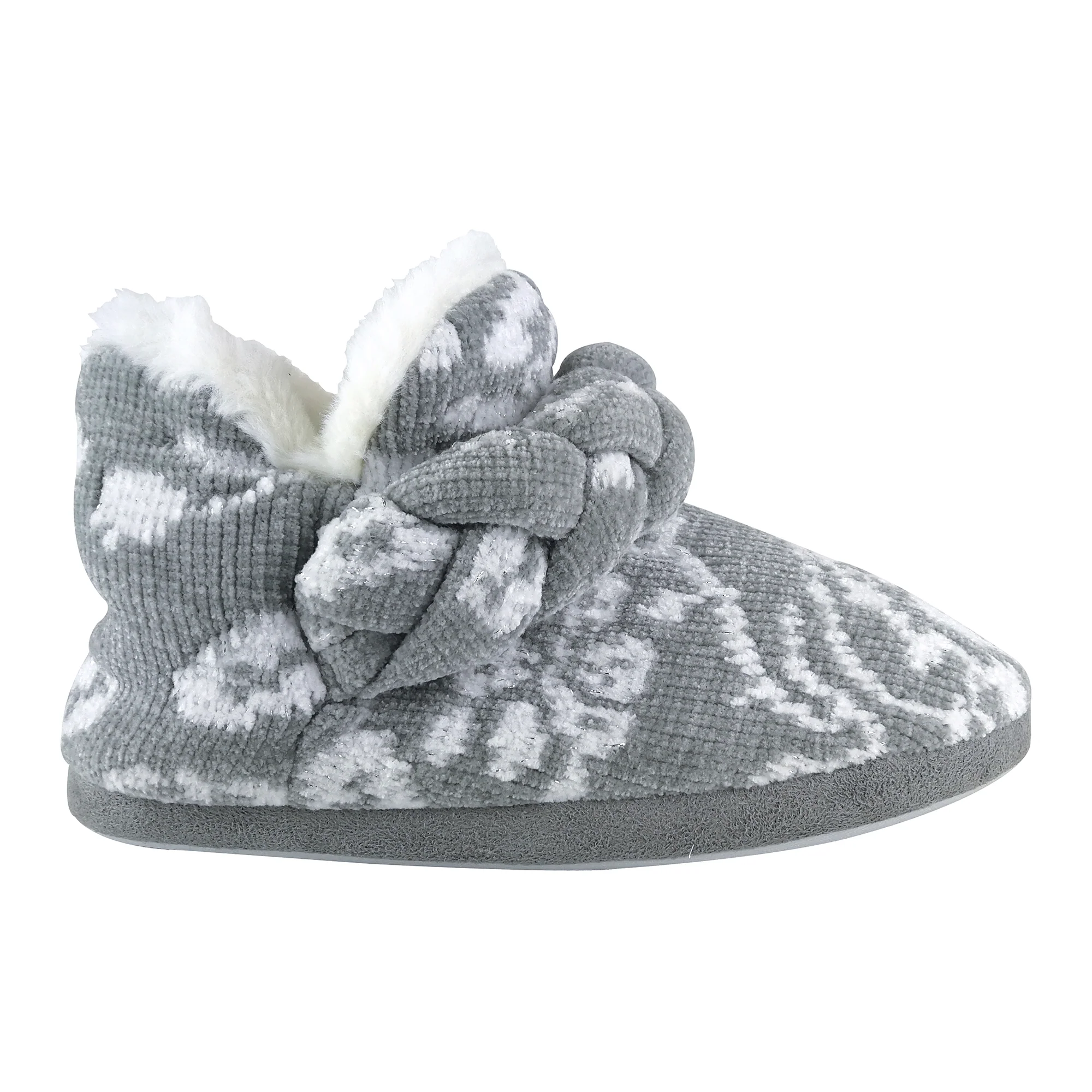 Ladies Knitted Warm Fleece Plush Slipper Boots (6 Sizes) - Image 7