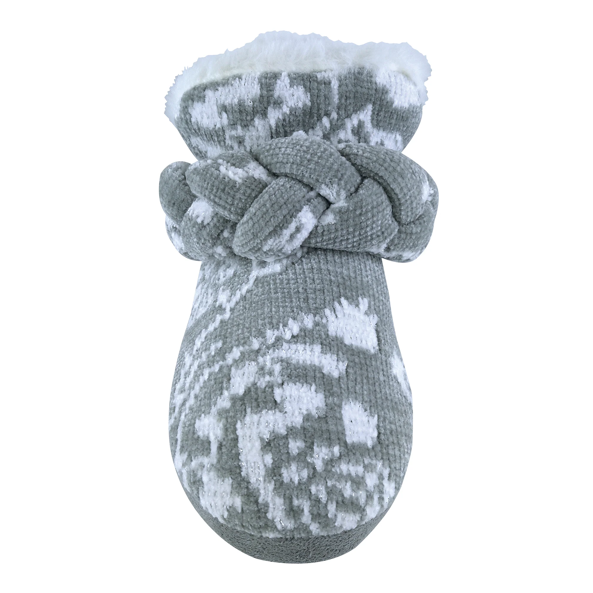 Ladies Knitted Warm Fleece Plush Slipper Boots (6 Sizes) - Image 8