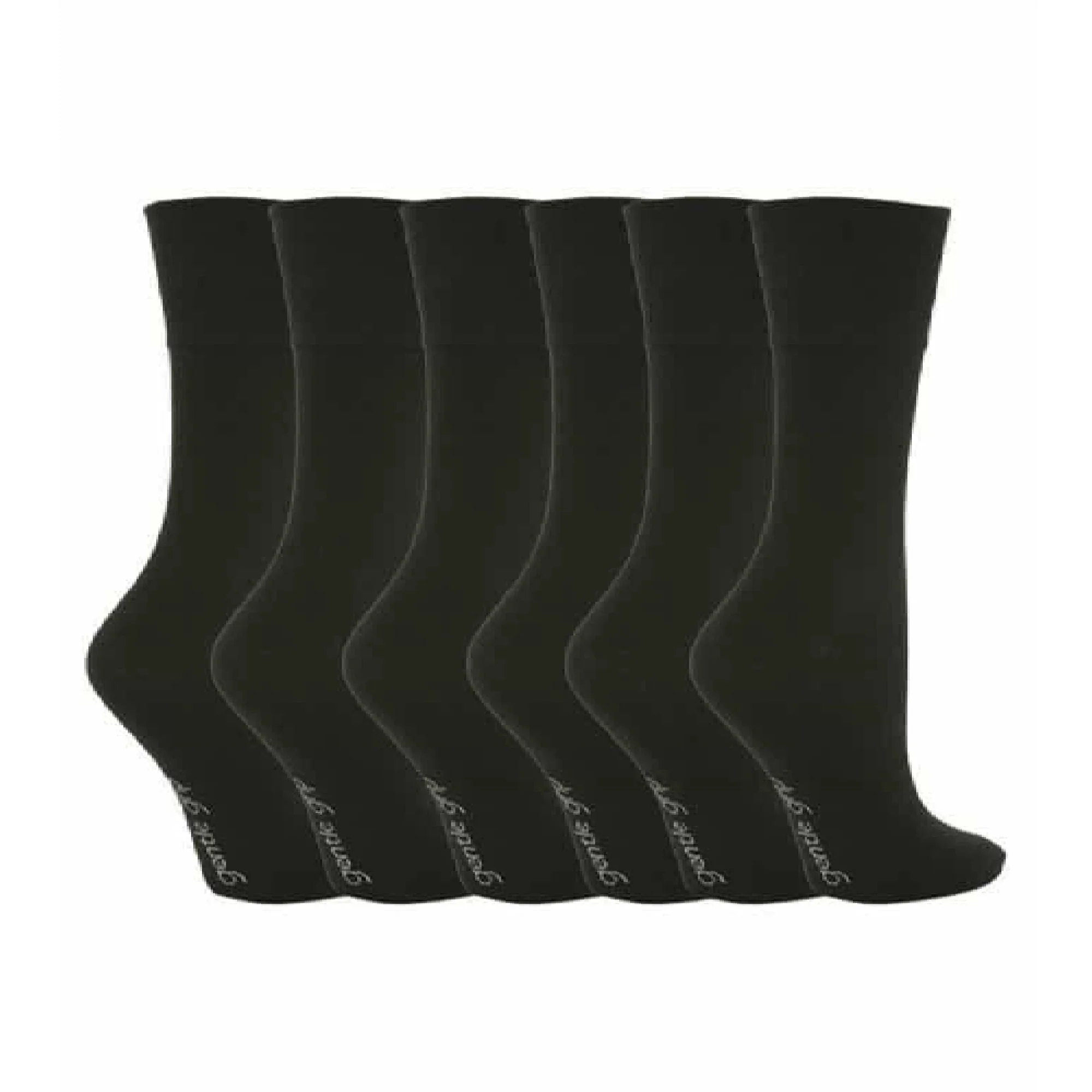 6 Pack Ladies Non Elastic Plain Coloured Cotton Socks - Image 21