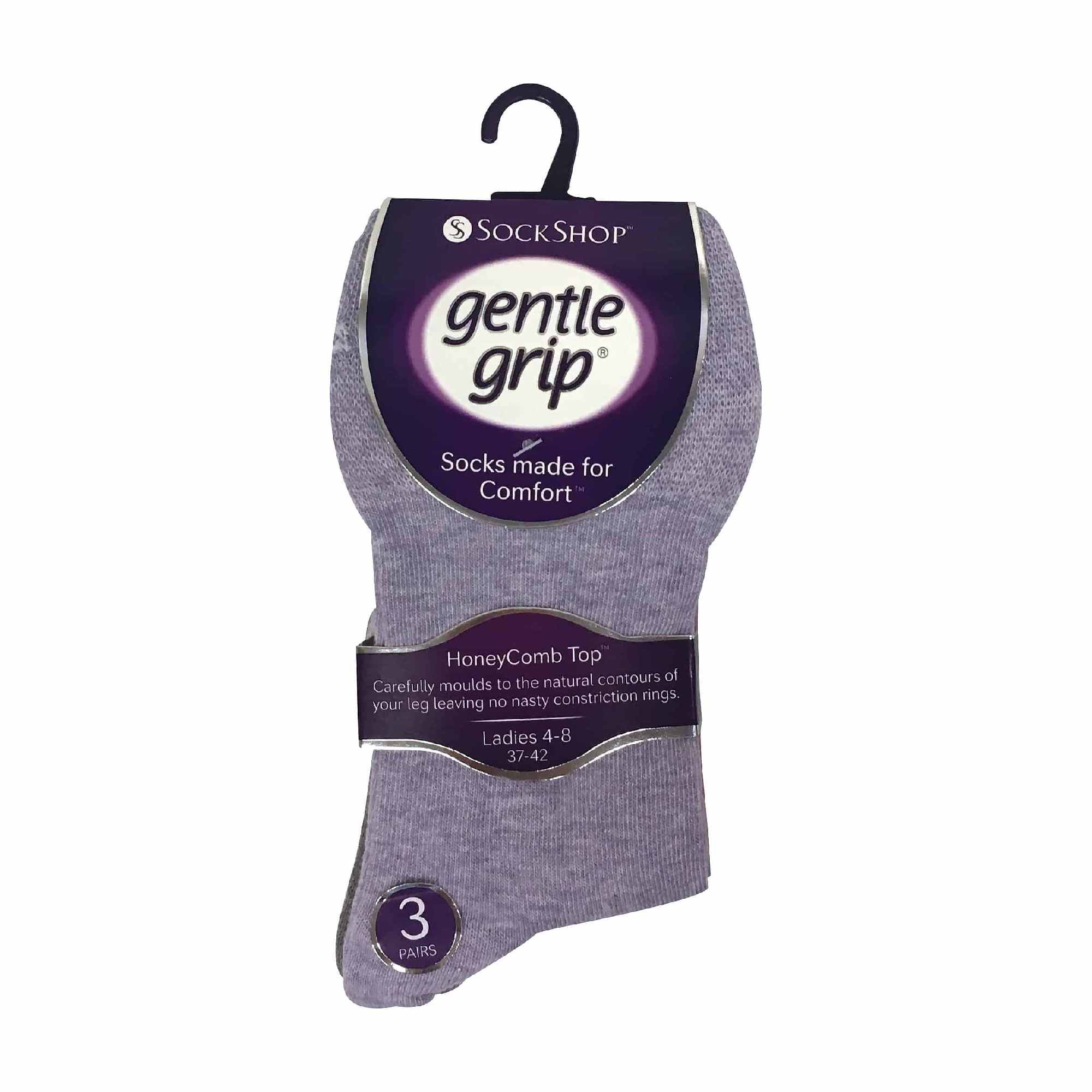 6 Pack Ladies Non Elastic Plain Coloured Cotton Socks - Image 30