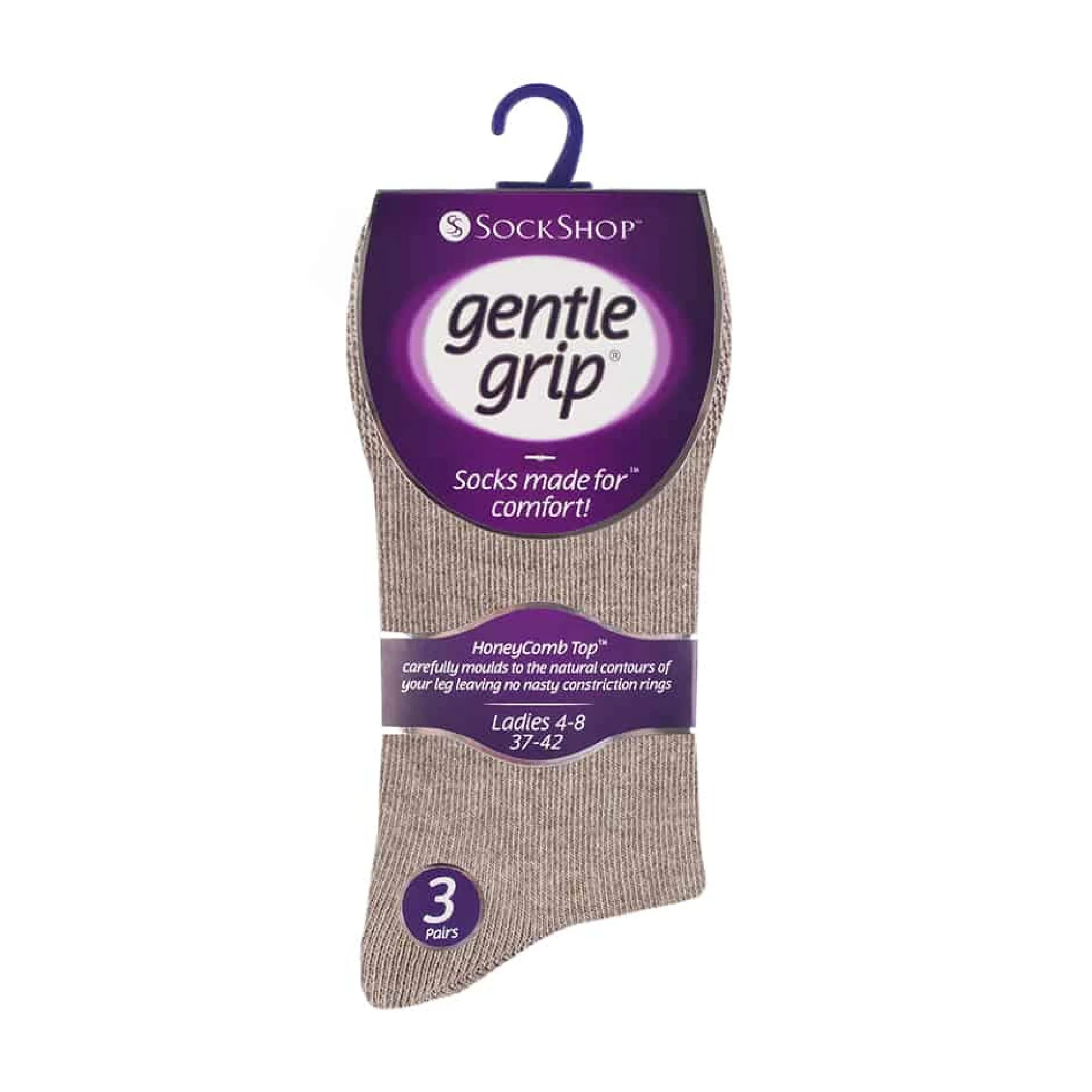 6 Pack Ladies Non Elastic Plain Coloured Cotton Socks - Image 6