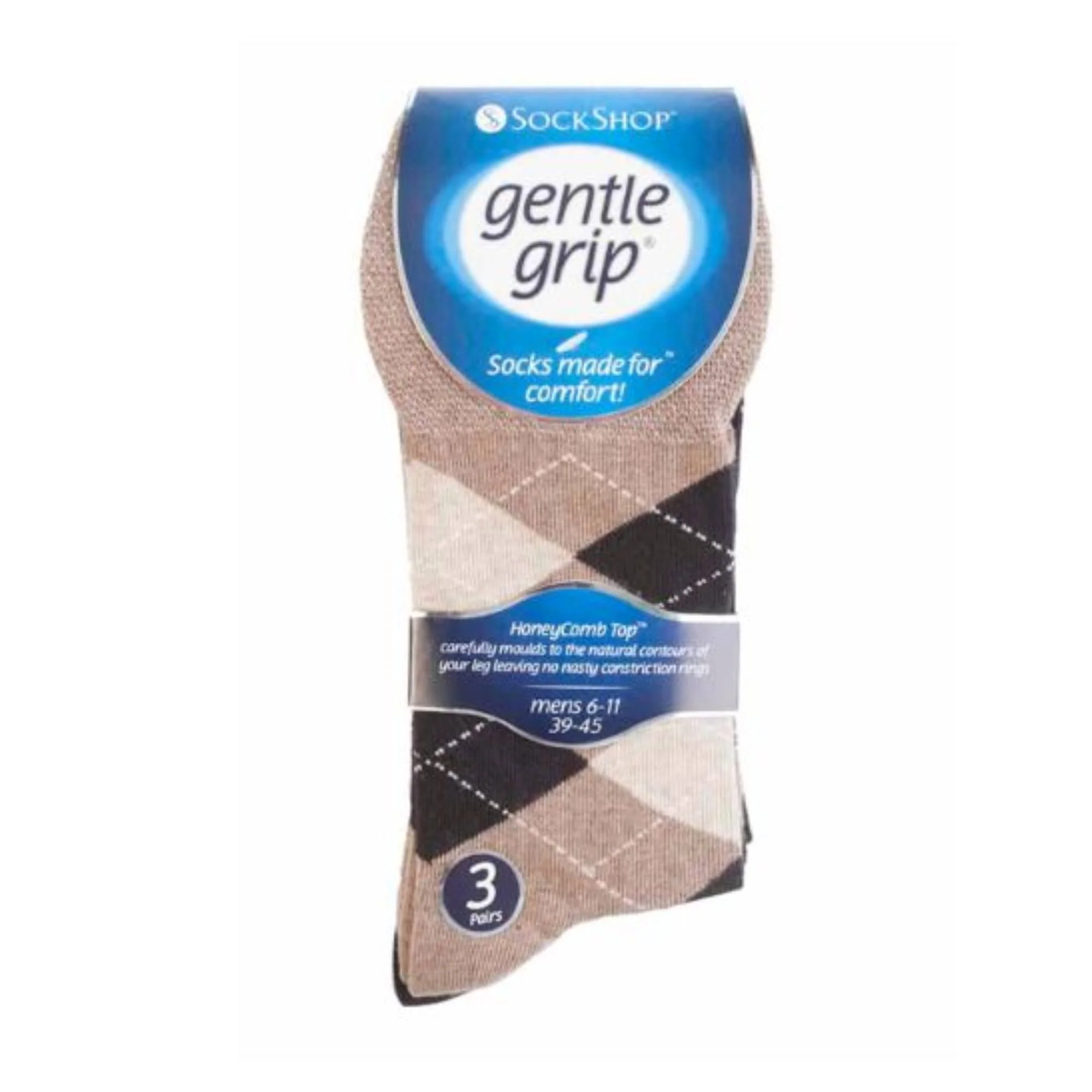 6 Pack Mens Non Elastic Patterned Bigfoot Cotton Socks 12-14 UK - Image 10