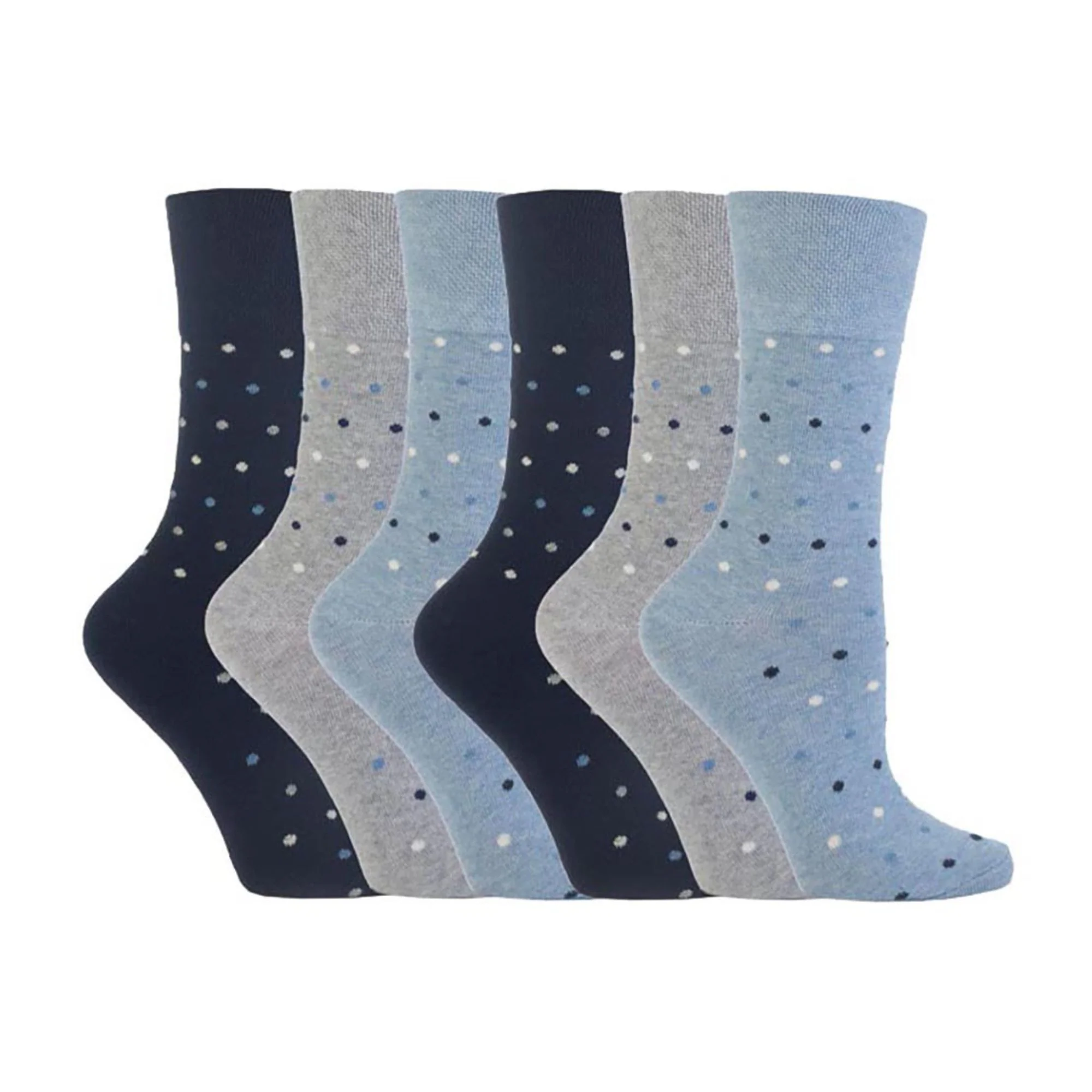 6 Pack Ladies Non Elastic Patterned Cotton Socks for Poor Circulation - Image 13