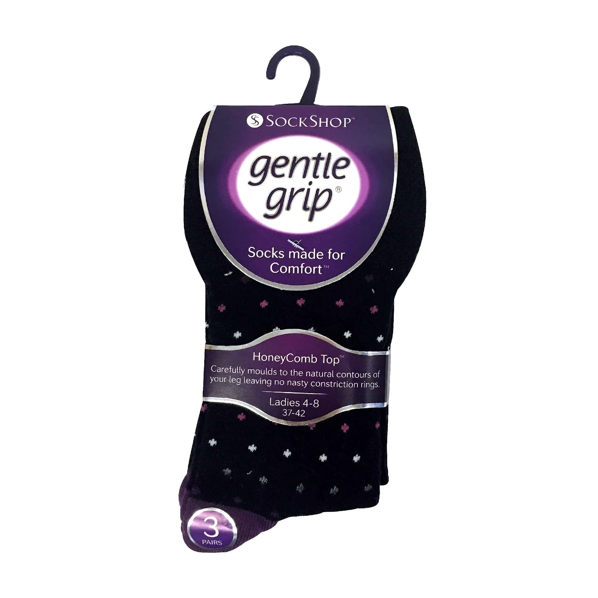 6 Pack Ladies Non Elastic Patterned Cotton Socks for Poor Circulation - Image 6