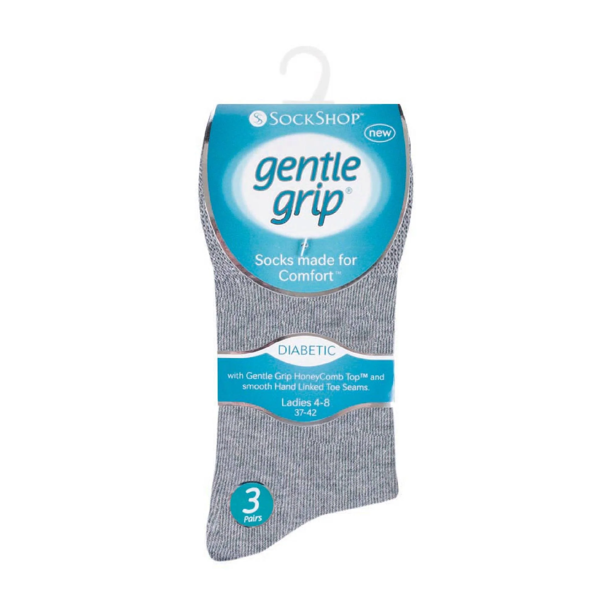 6 Pack Ladies Non Elastic Soft Top Cotton Diabetic Socks - Image 22