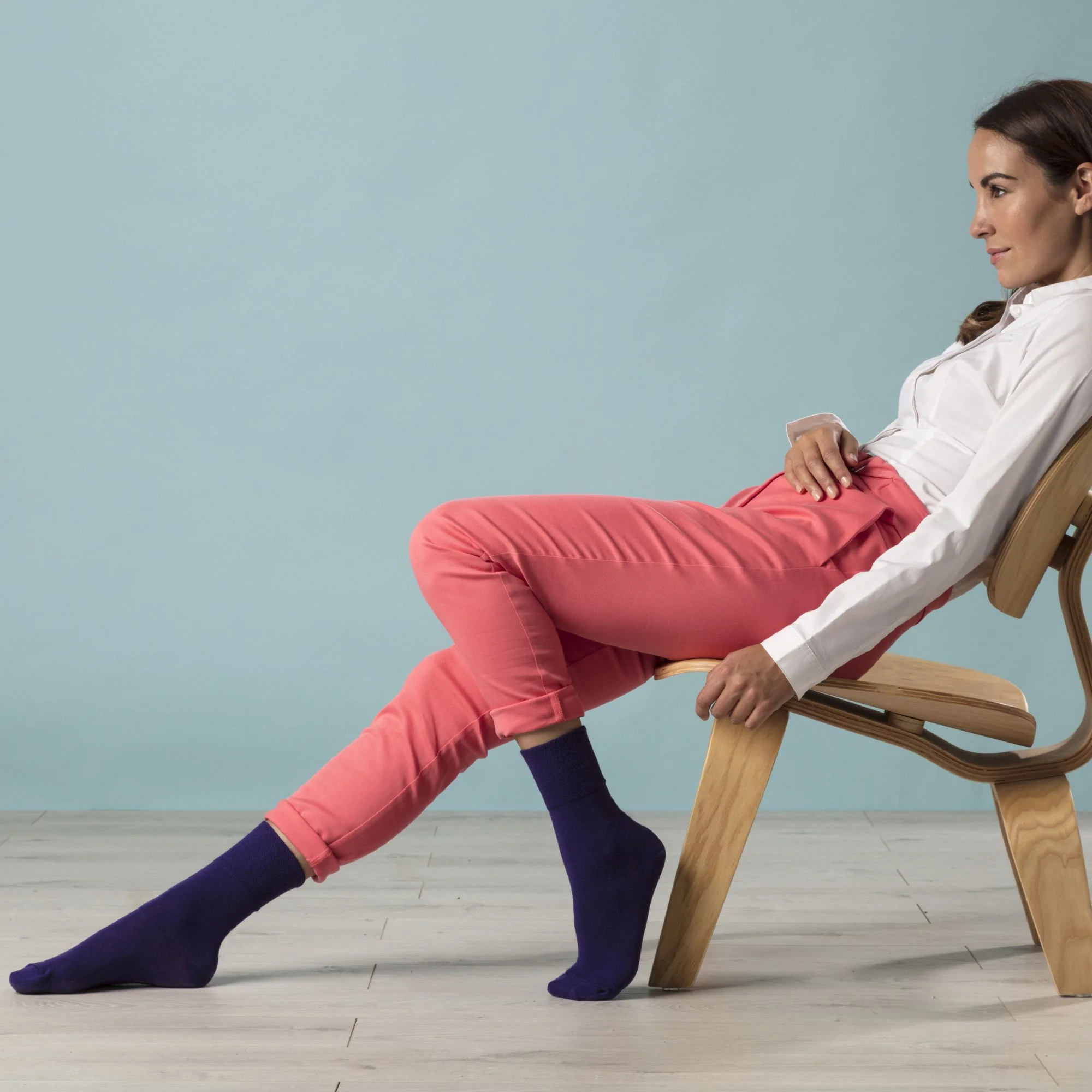 6 Pack Ladies Non Elastic Soft Top Cotton Diabetic Socks - Image 3