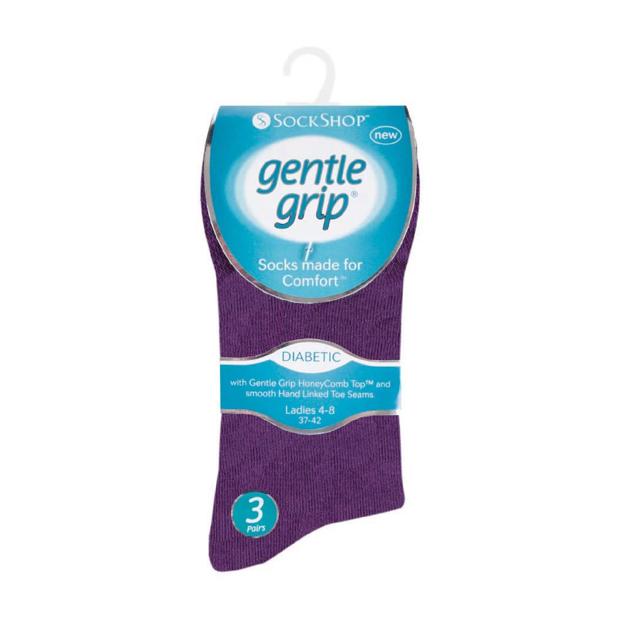 6 Pack Ladies Non Elastic Soft Top Cotton Diabetic Socks - Image 30