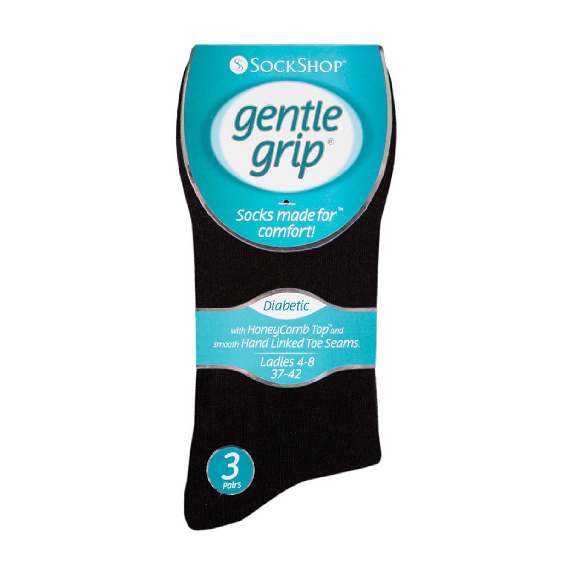 6 Pack Ladies Non Elastic Soft Top Cotton Diabetic Socks - Image 6