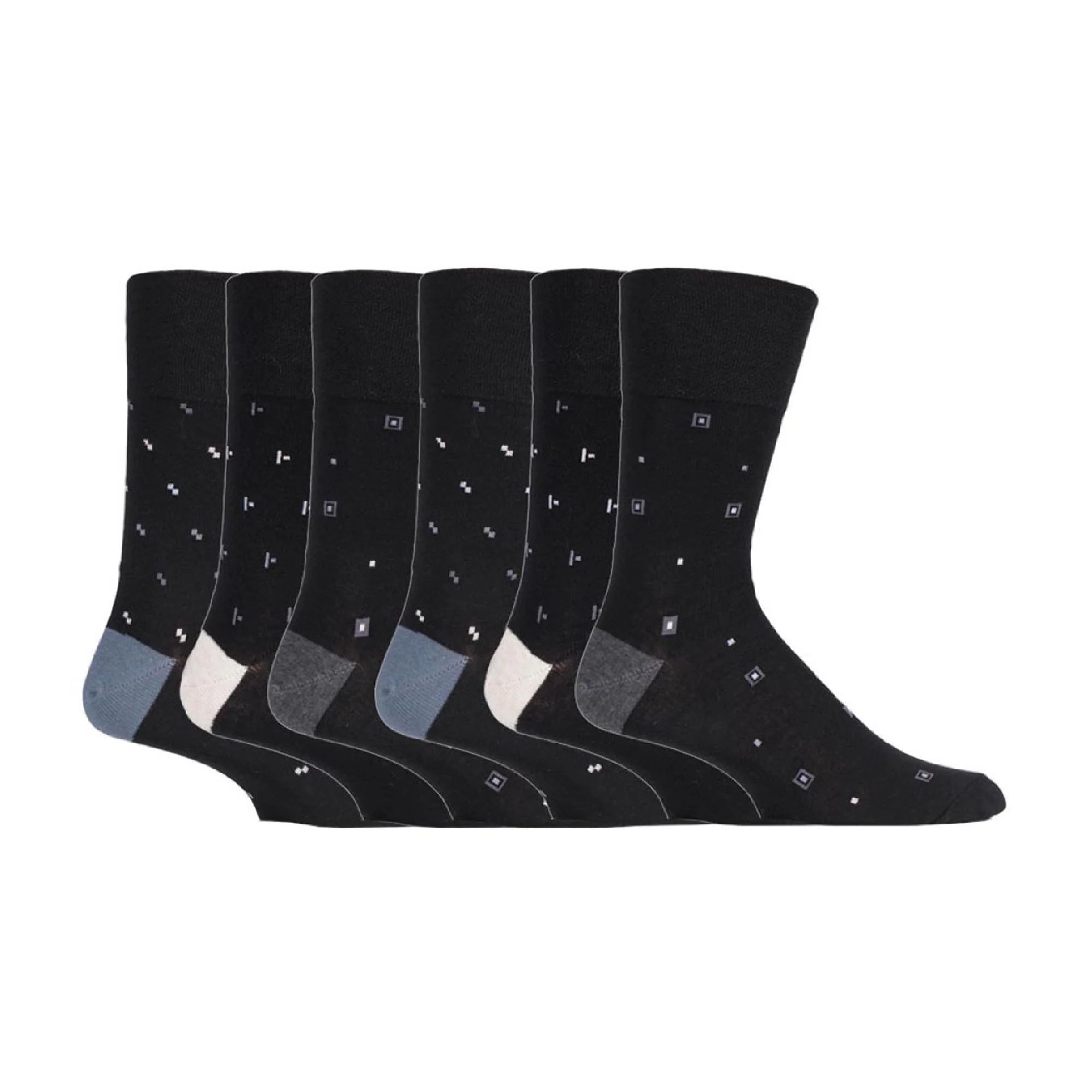 6 Pack Mens Non Elastic HoneyComb Cotton Socks - Image 17