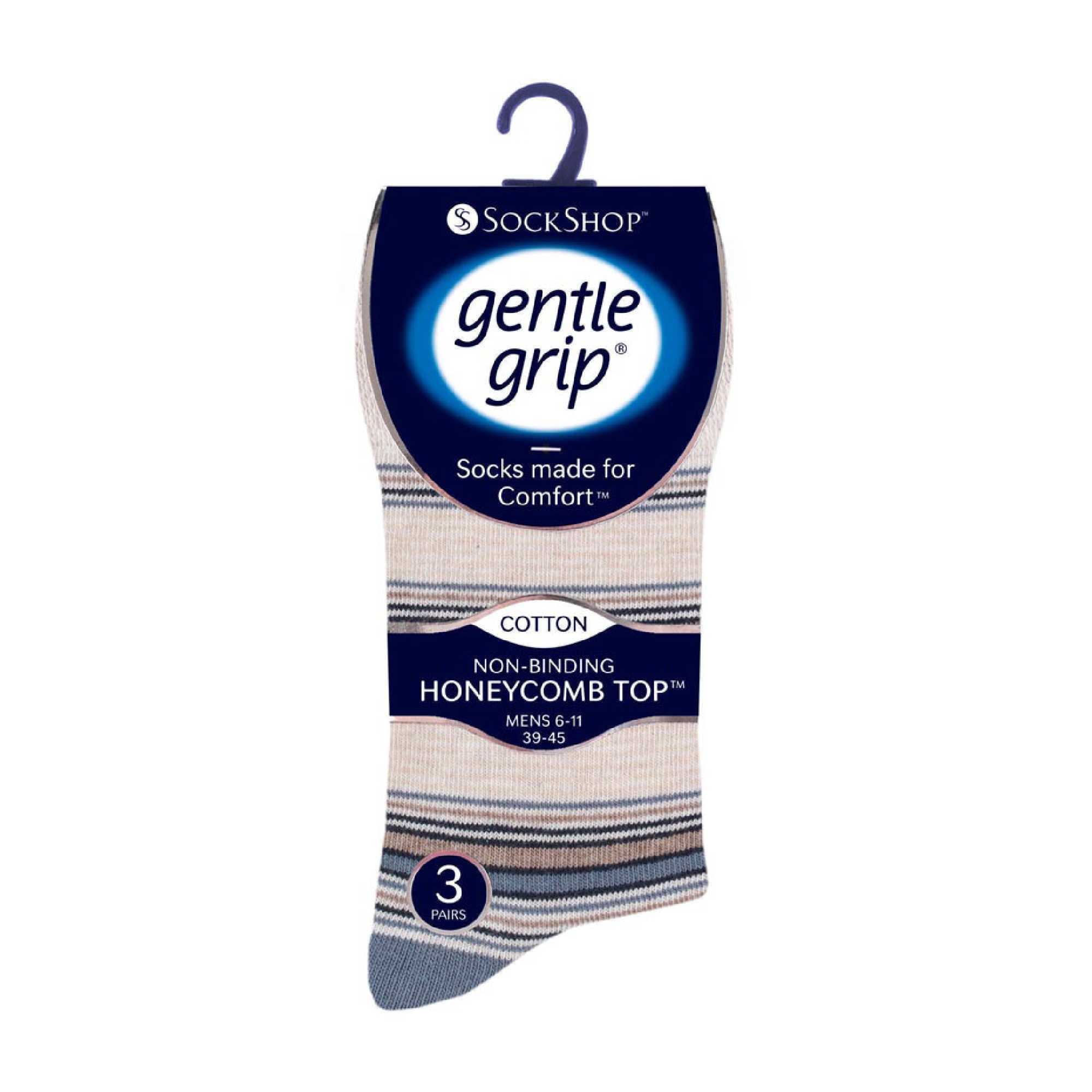 6 Pack Mens Non Elastic HoneyComb Cotton Socks - Image 26