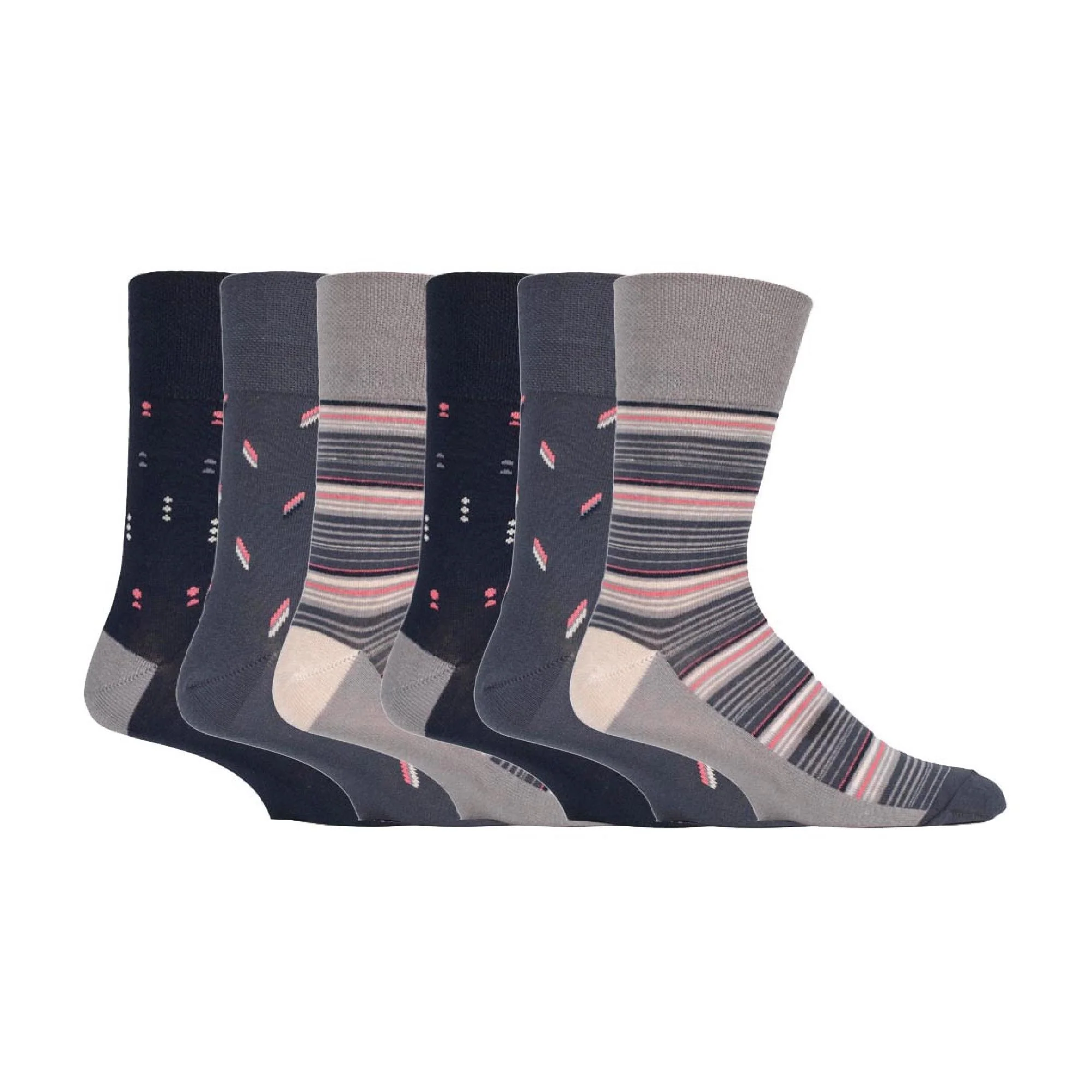 6 Pack Mens Non Elastic HoneyComb Cotton Socks - Image 29