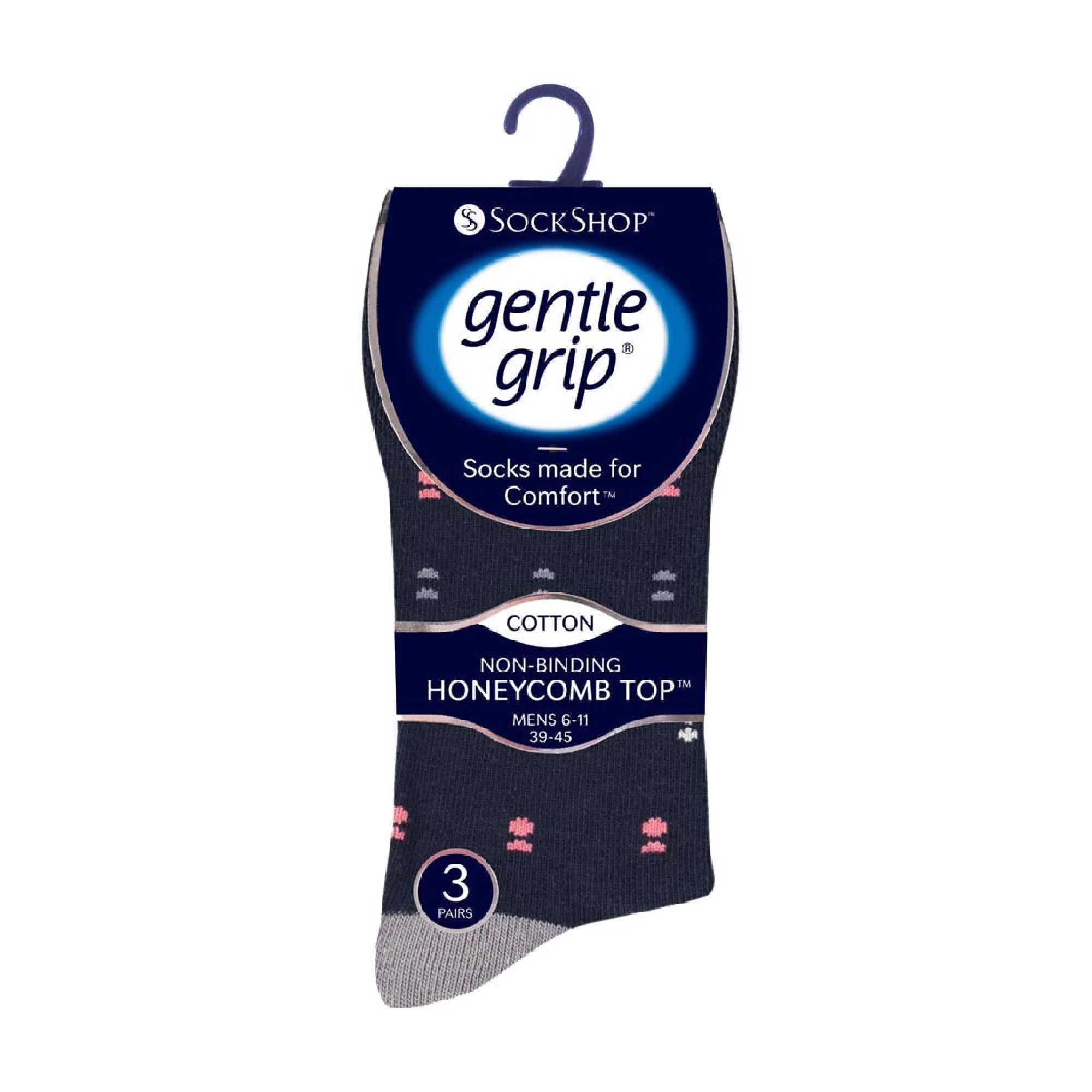 6 Pack Mens Non Elastic HoneyComb Cotton Socks - Image 30