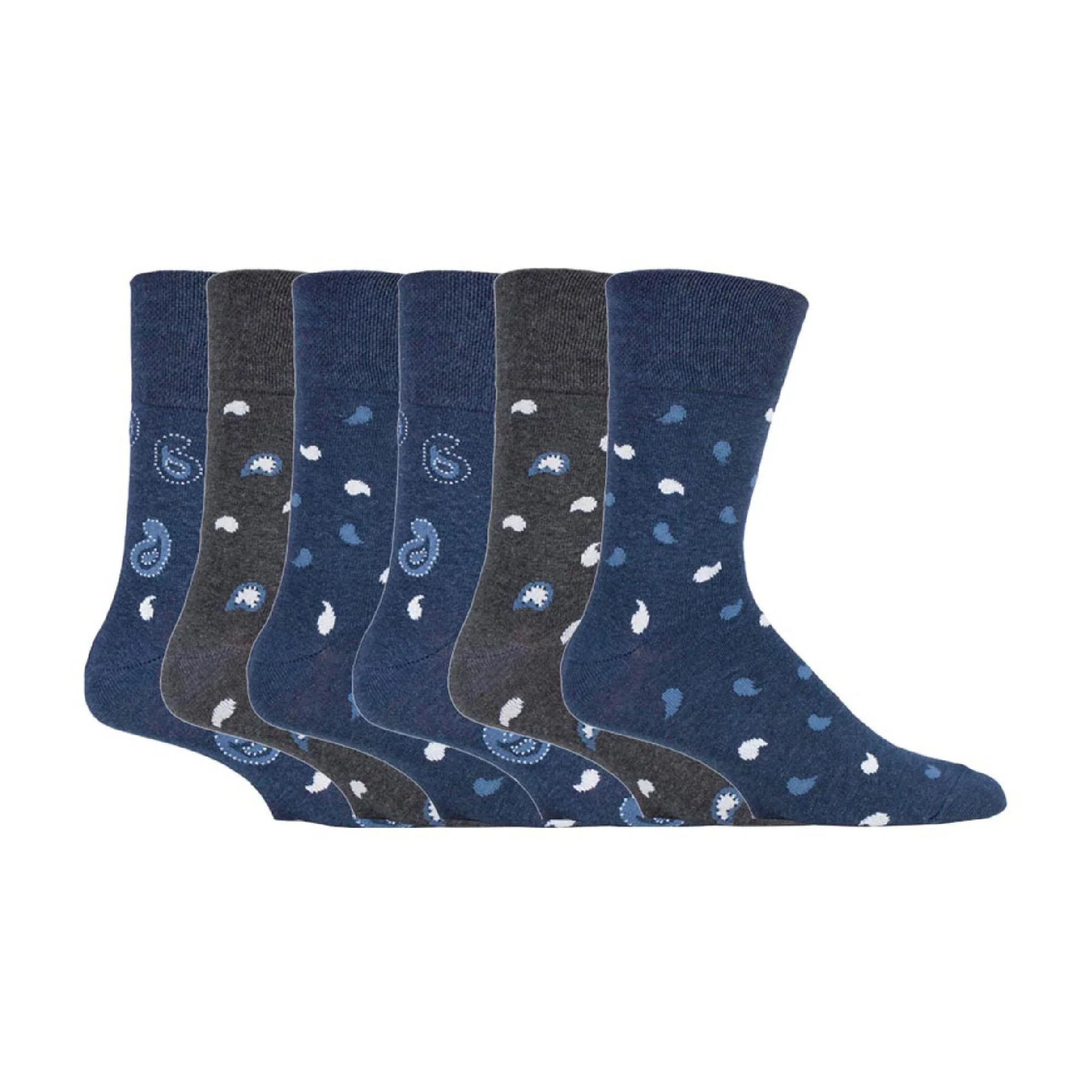 6 Pack Mens Non Elastic HoneyComb Cotton Socks - Image 33