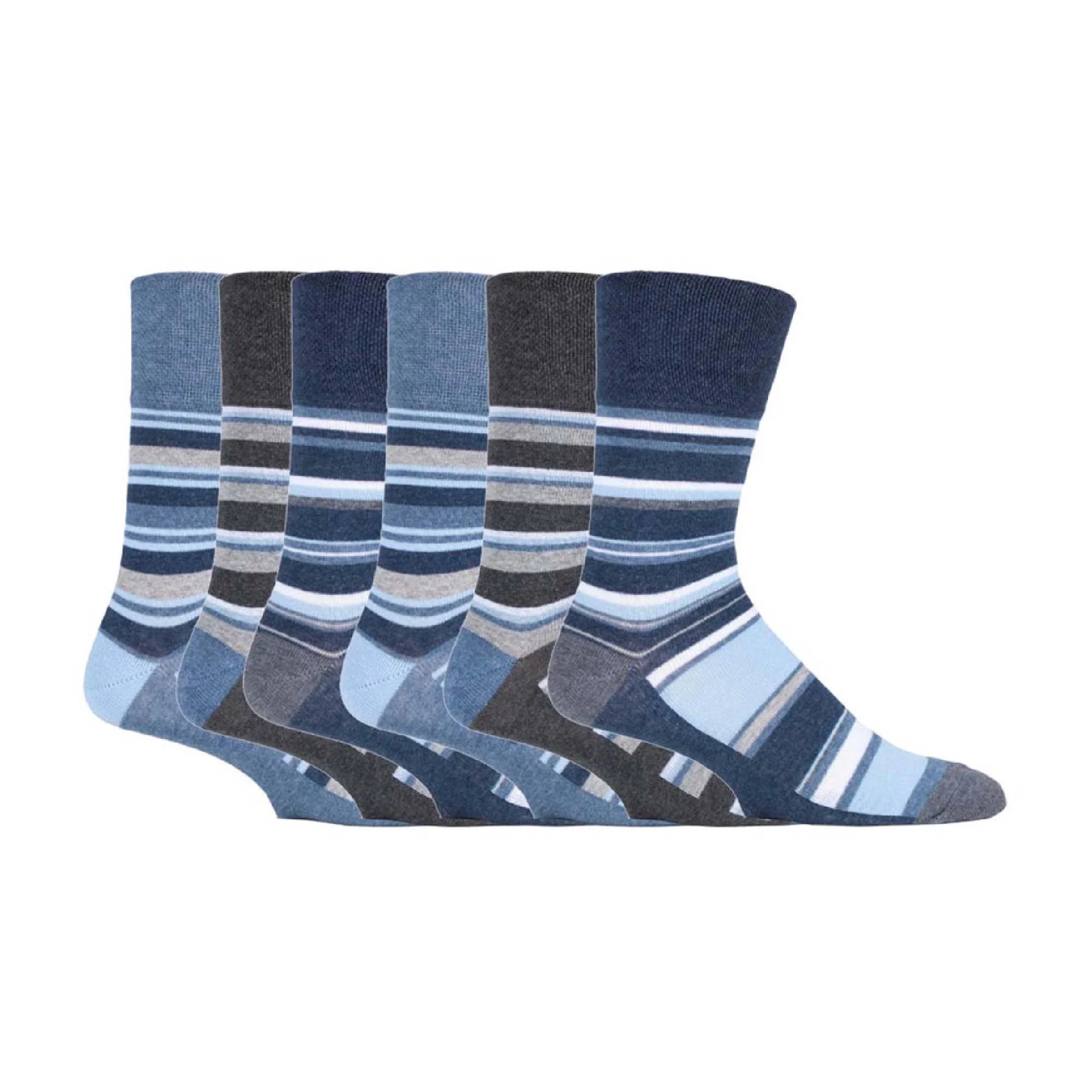 6 Pack Mens Non Elastic HoneyComb Cotton Socks - Image 49