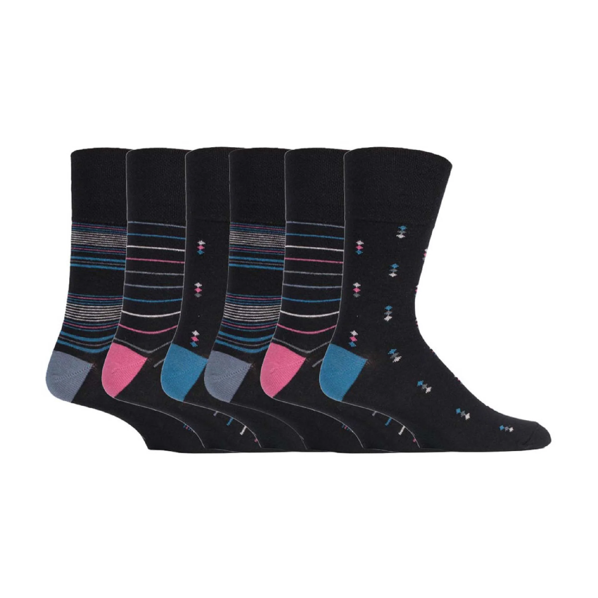 6 Pack Mens Non Elastic HoneyComb Cotton Socks - Image 5