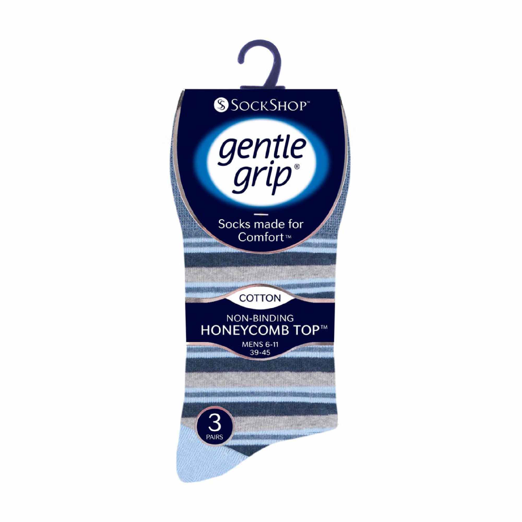 6 Pack Mens Non Elastic HoneyComb Cotton Socks - Image 50