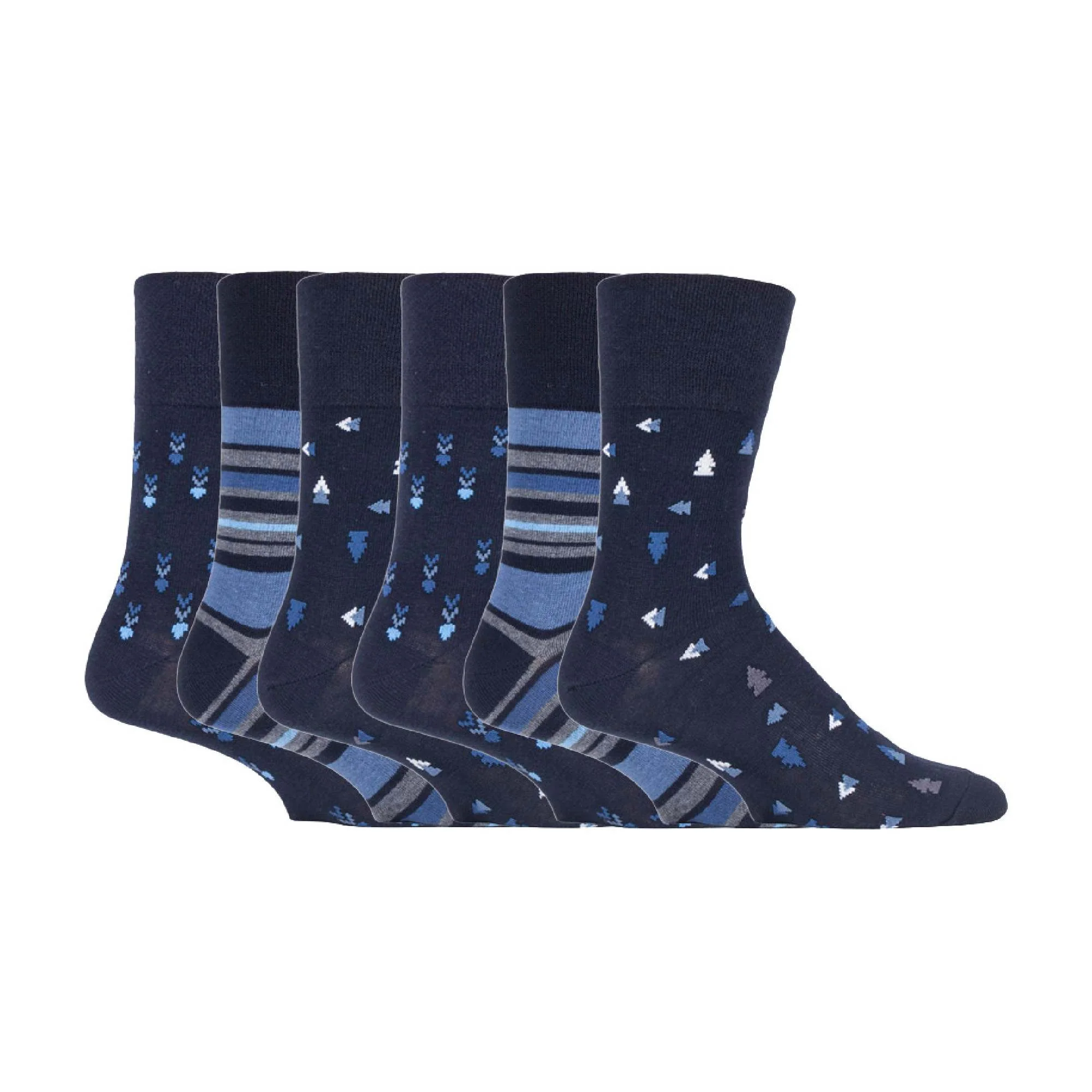 6 Pack Mens Non Elastic HoneyComb Cotton Socks - Image 57