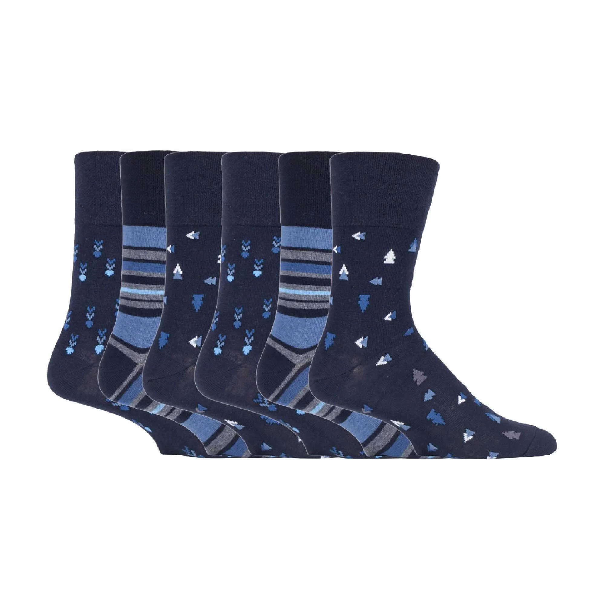 6 Pack Mens Non Elastic HoneyComb Cotton Socks - Image 61