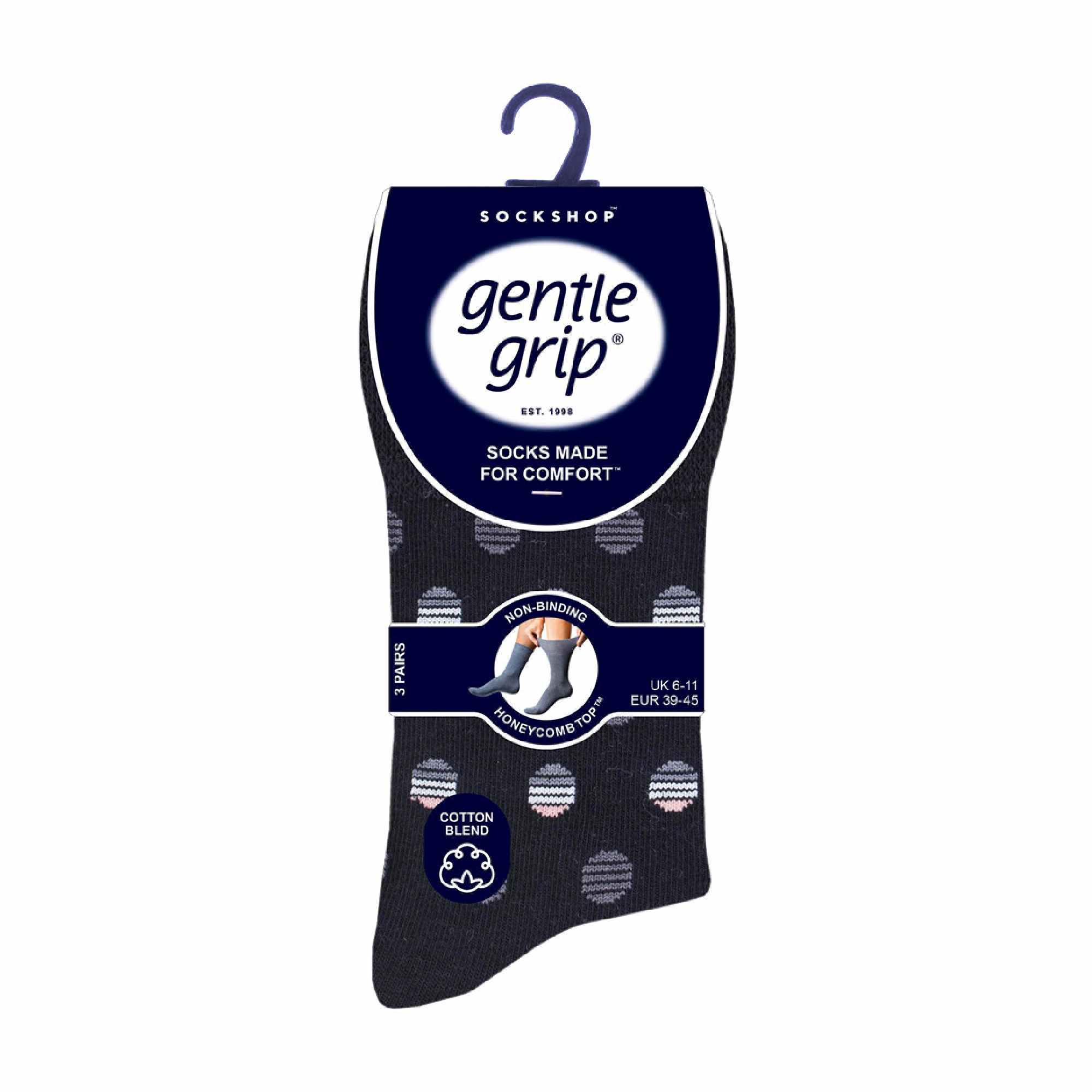 6 Pack Mens Non Elastic HoneyComb Cotton Socks - Image 62