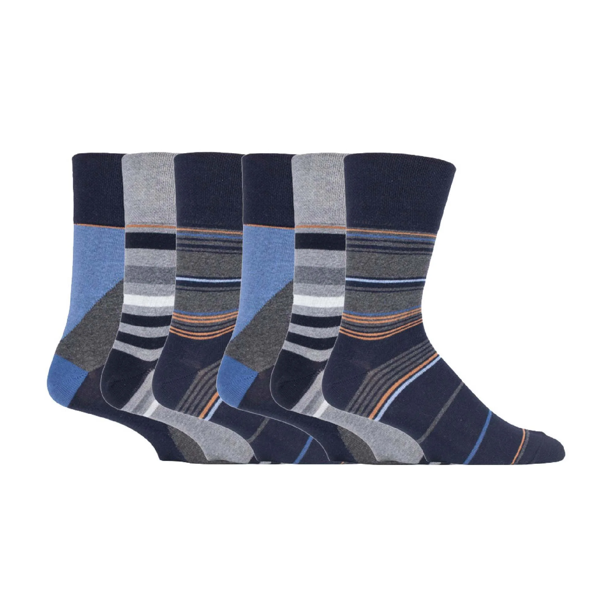 6 Pack Mens Non Elastic HoneyComb Cotton Socks - Image 65