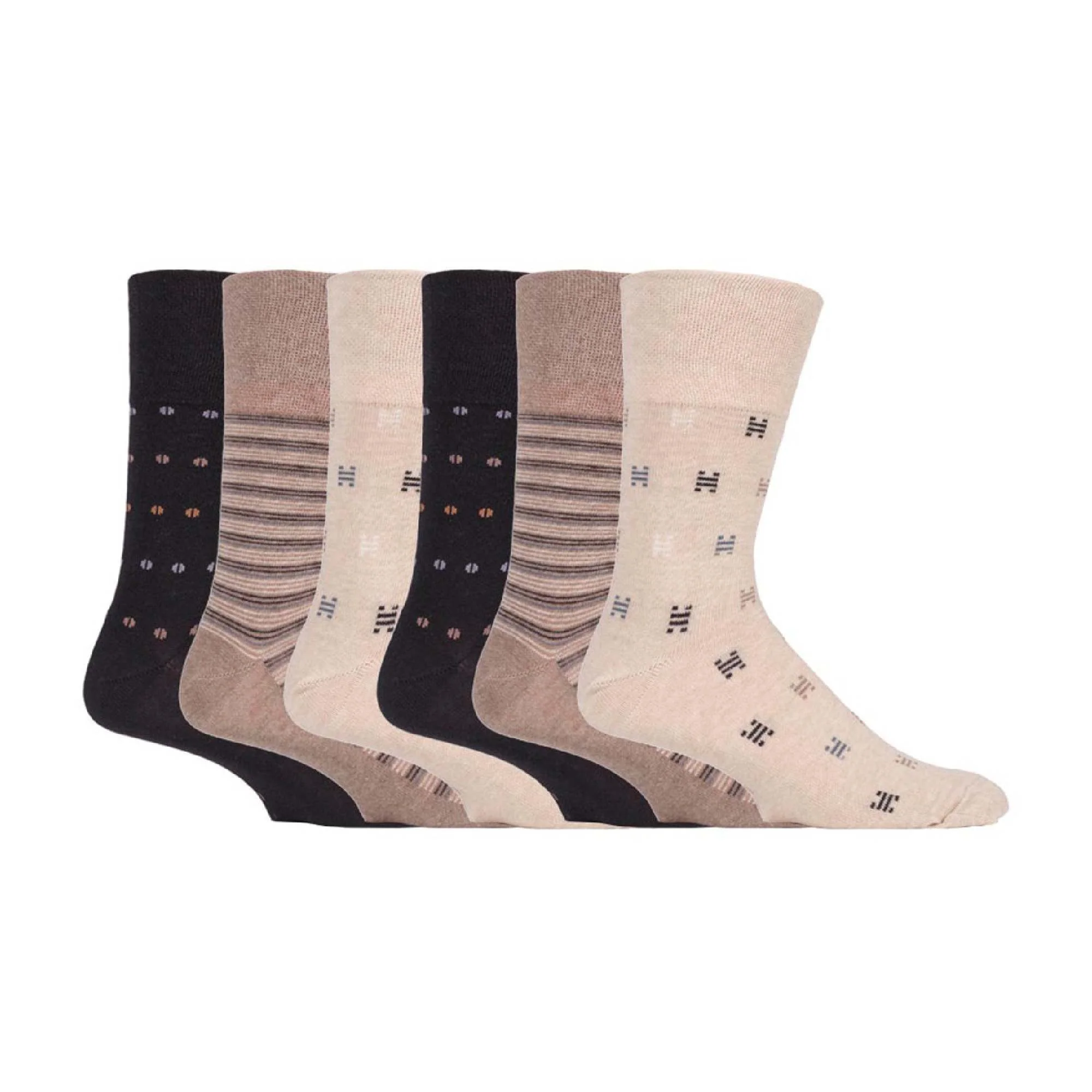 6 Pack Mens Non Elastic HoneyComb Cotton Socks - Image 9