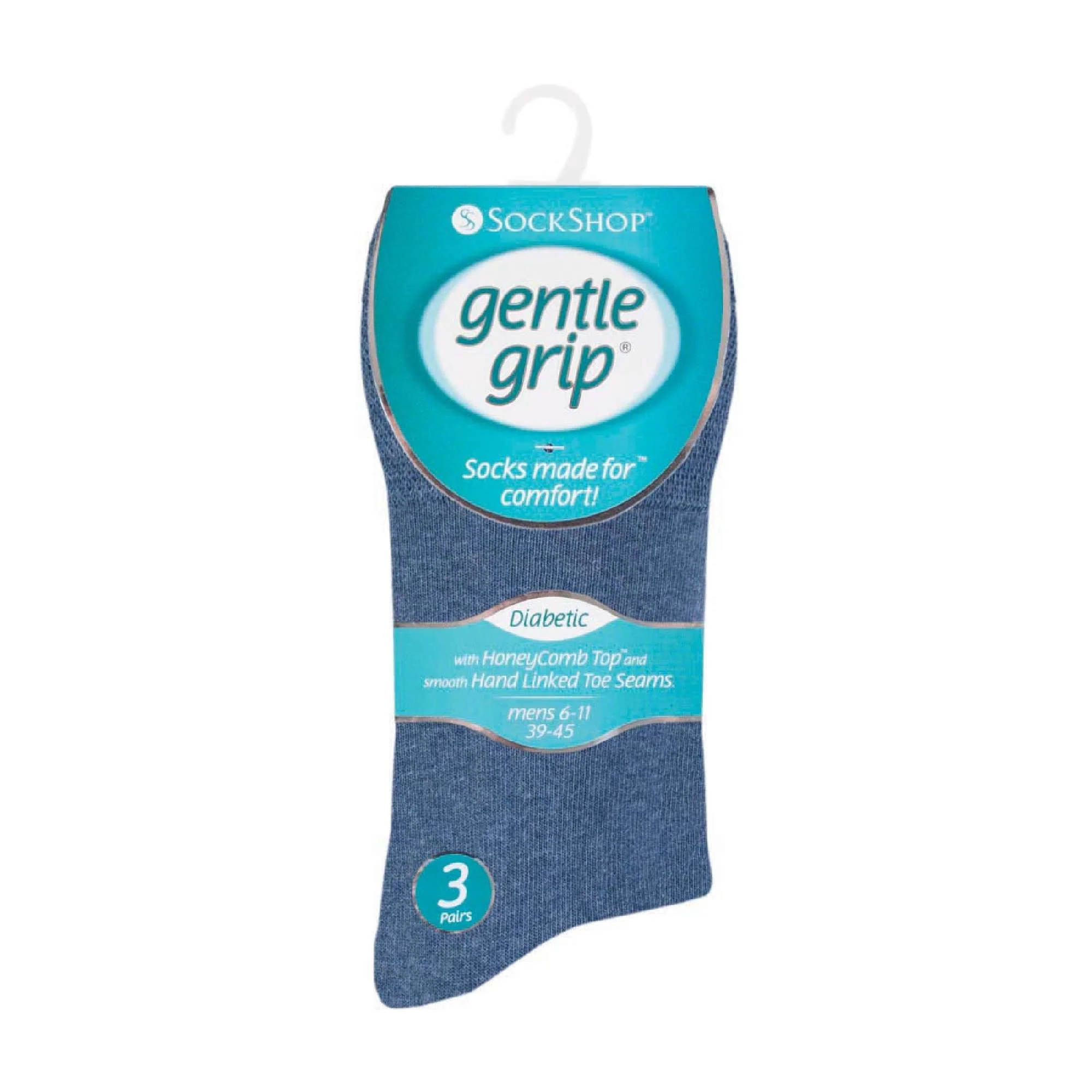 6 Pack Mens Non Elastic Soft Top Cotton Diabetic Socks - Image 10