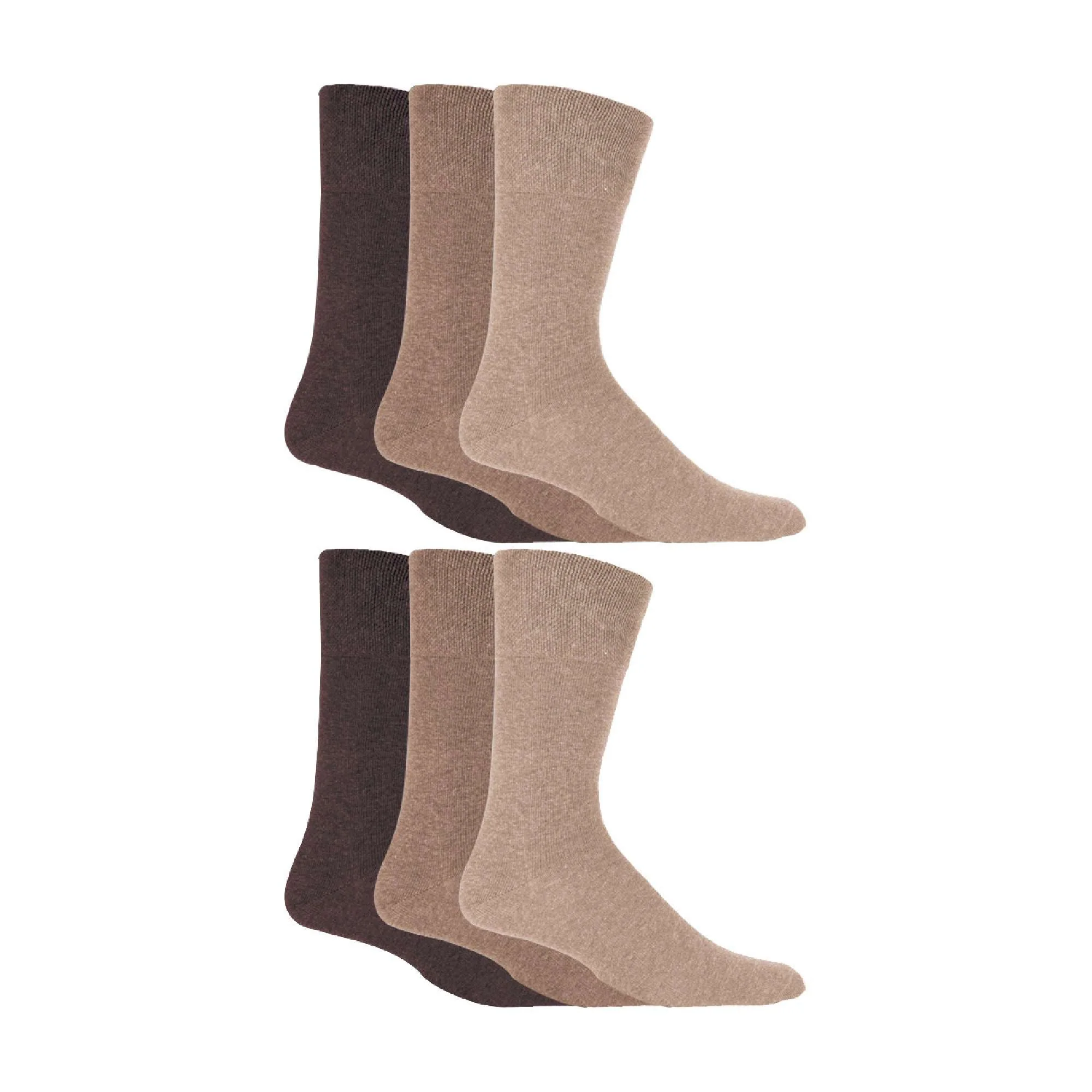6 Pack Mens Non Elastic Soft Top Cotton Diabetic Socks - Image 13