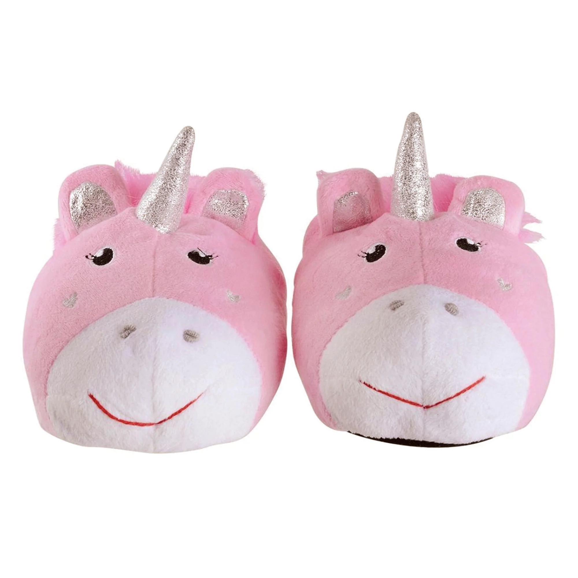 Childrens Novelty Pink Unicorn Plush Slippers (4 Sizes) - Image 4