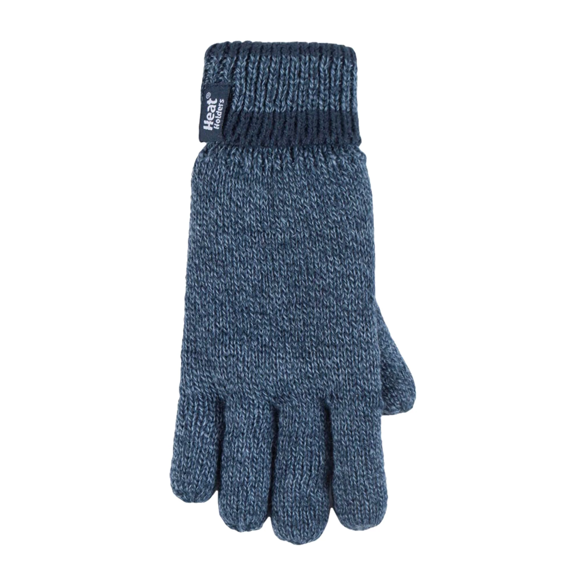 Children Winter Warm Fleece Lined Knit Turn Over Cuff Ribbed Hat & Gloves Set - Image 16