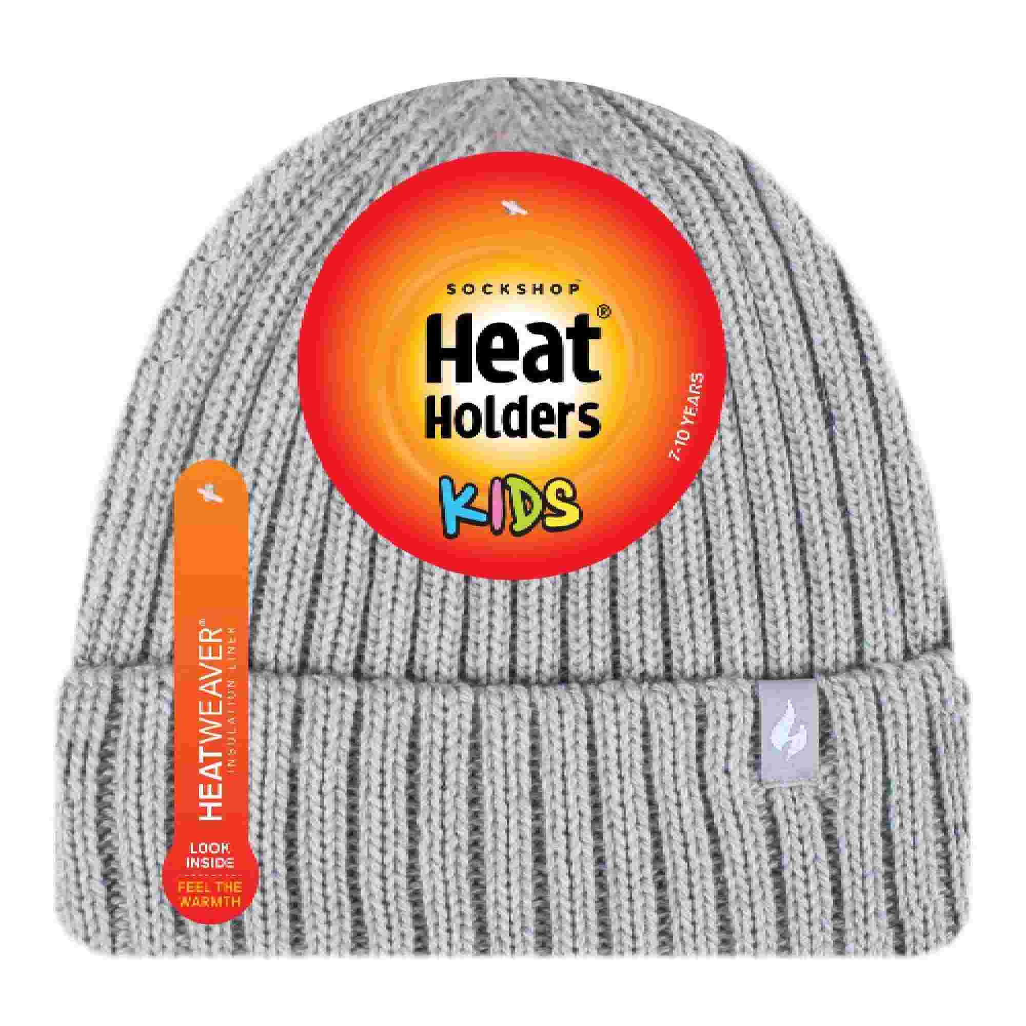 Girls Thick Chunky Ribbed Thermal Beanie Hat for Winter - Image 11