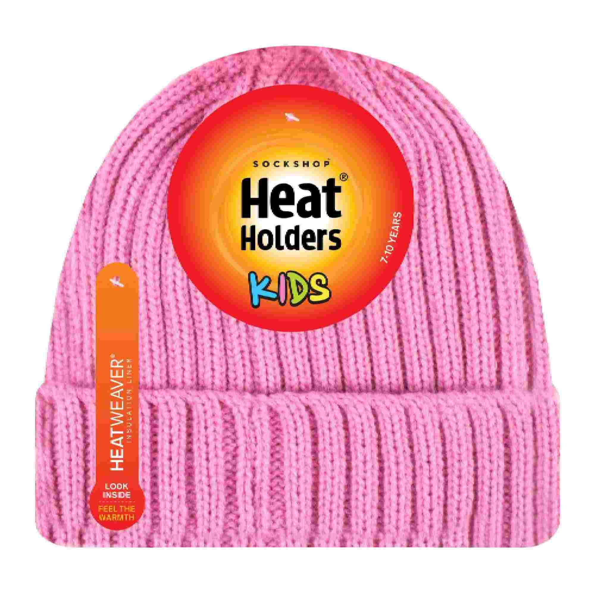 Girls Thick Chunky Ribbed Thermal Beanie Hat for Winter - Image 8