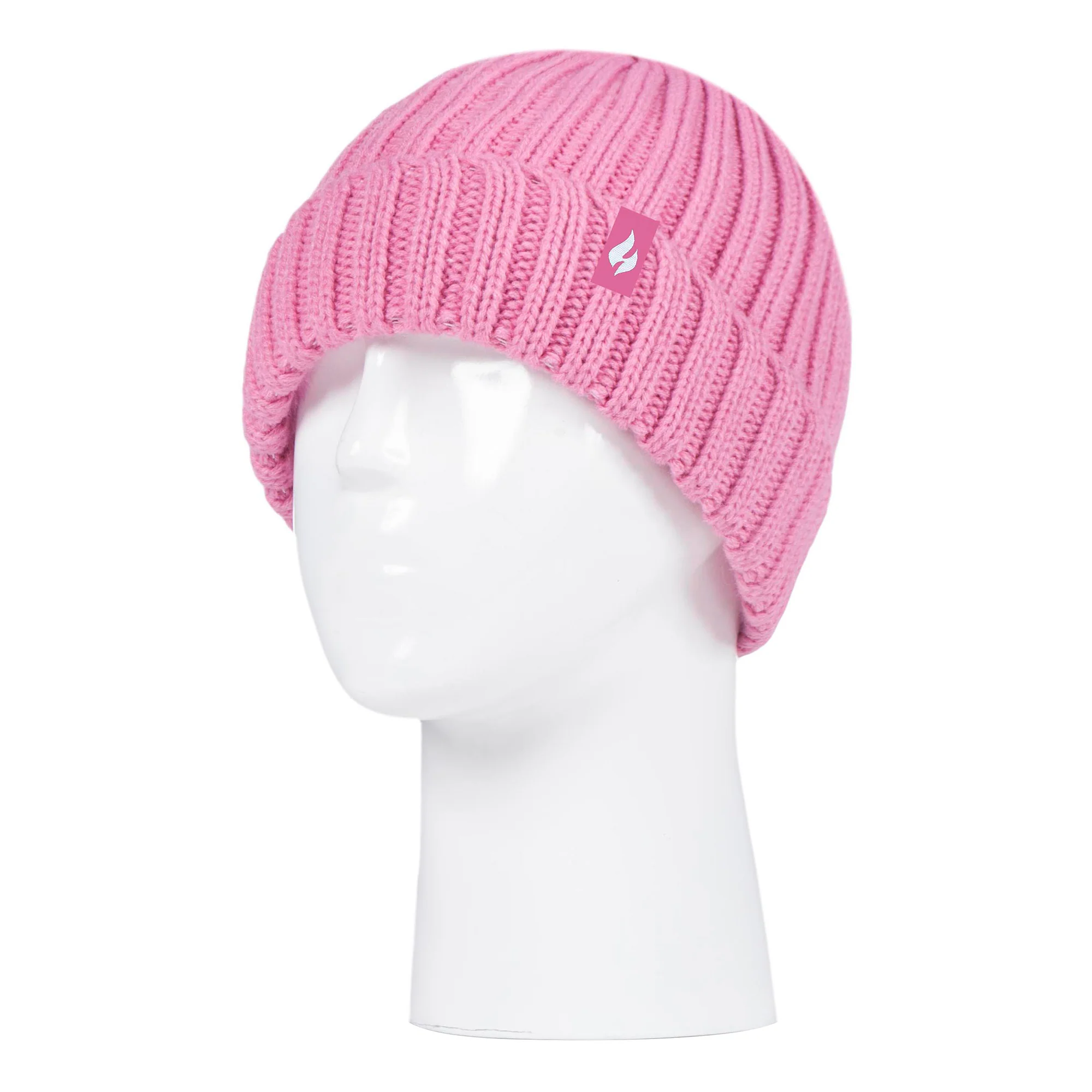 Girls Thick Chunky Ribbed Thermal Beanie Hat for Winter - Image 9