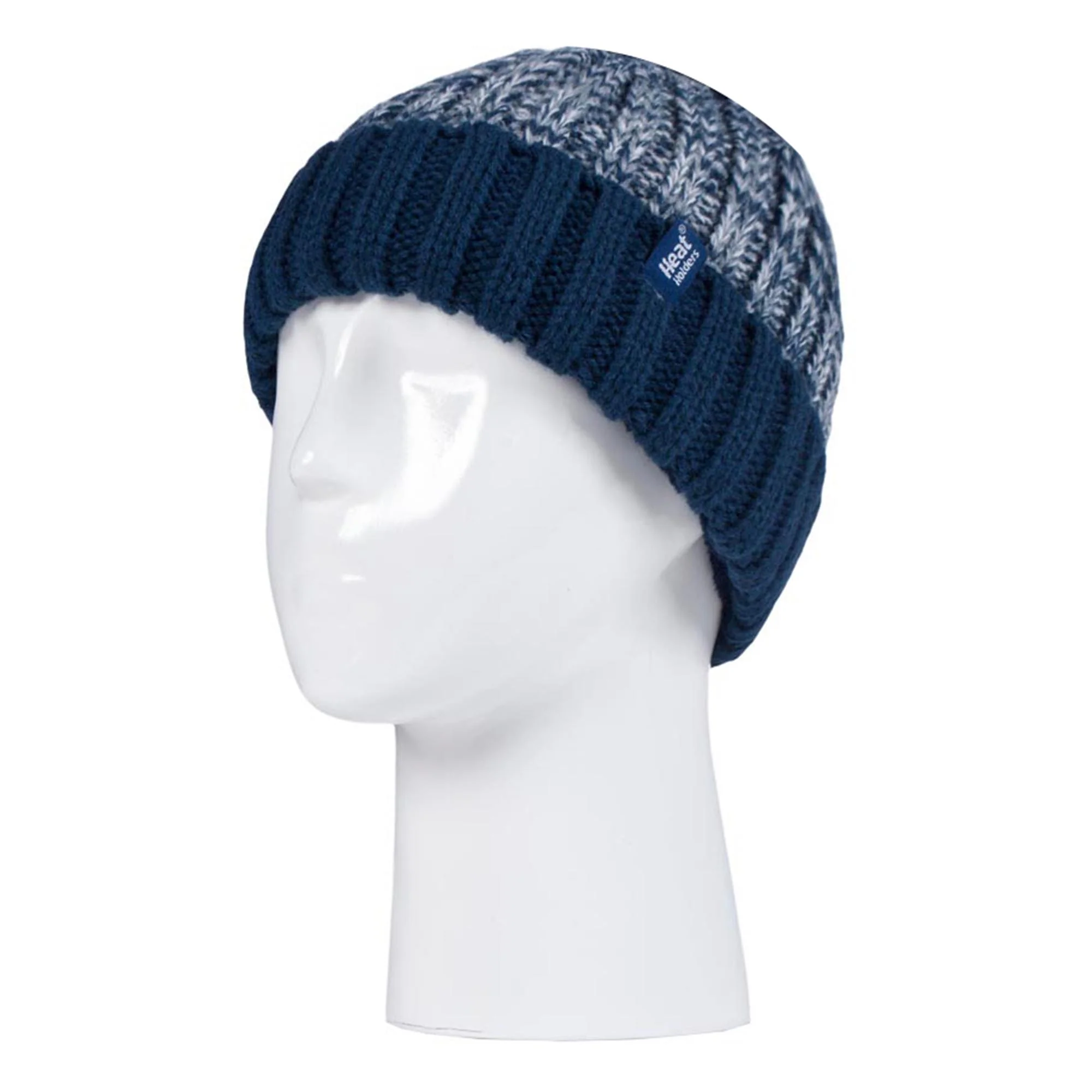 Kids Boys Winter Knitted Thermal Fleece Lined Cuffed Beanie Hat & Mittens Set - Image 15