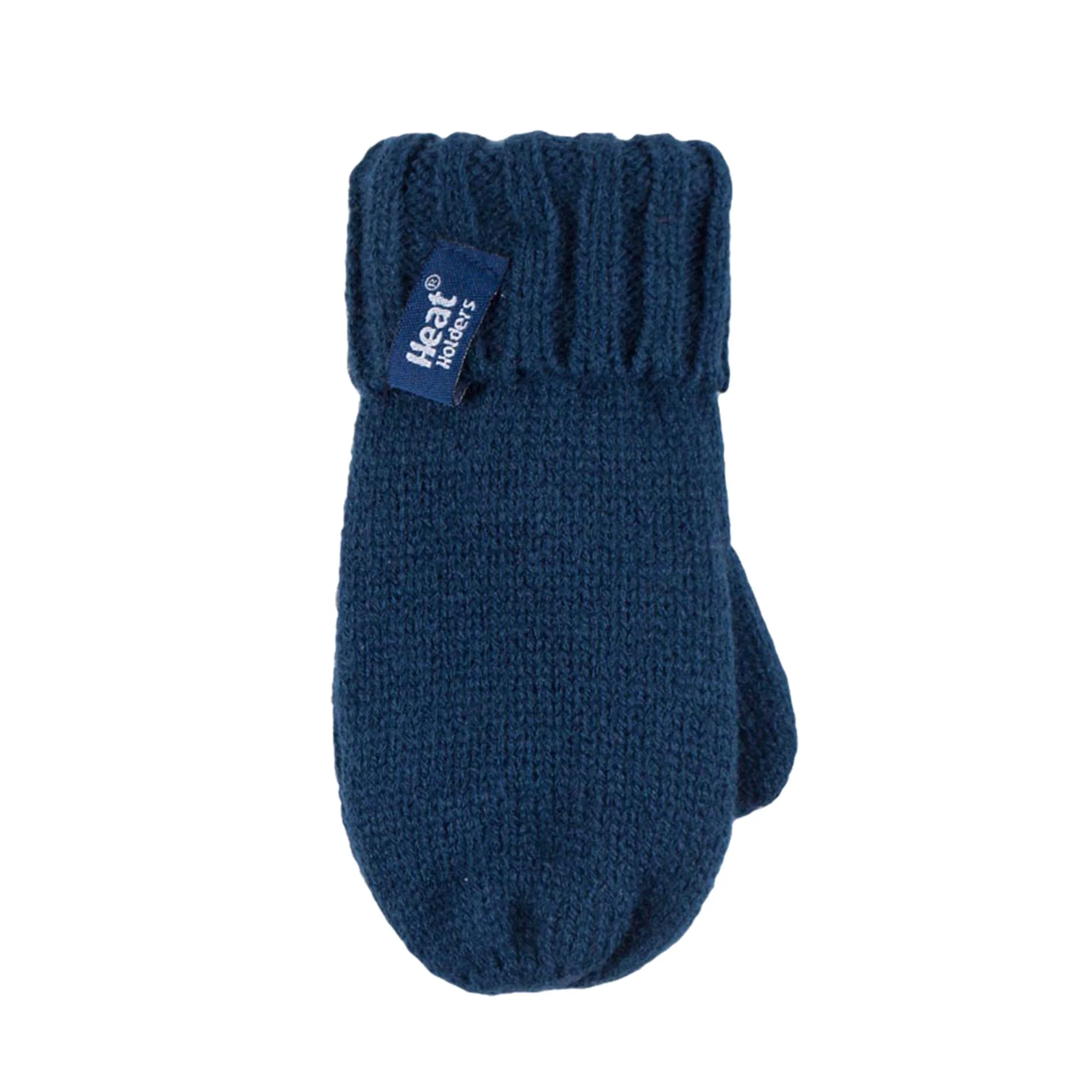 Kids Boys Winter Knitted Thermal Fleece Lined Cuffed Beanie Hat & Mittens Set - Image 16