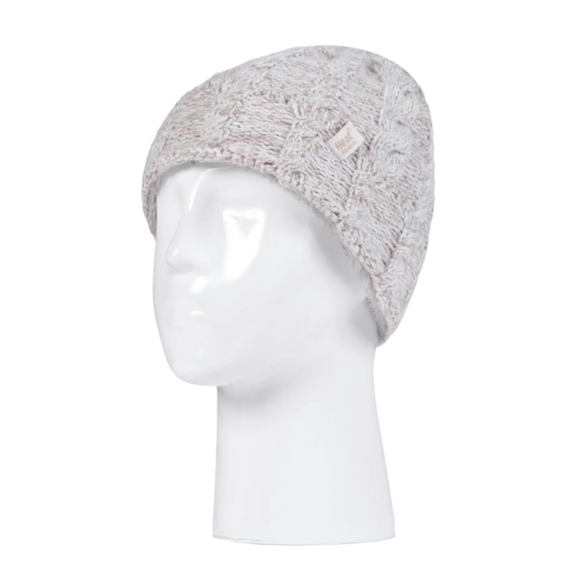 Kids Girls Cable Knitted Warm Fleece Lined Winter Hat & Gloves Set - Image 8