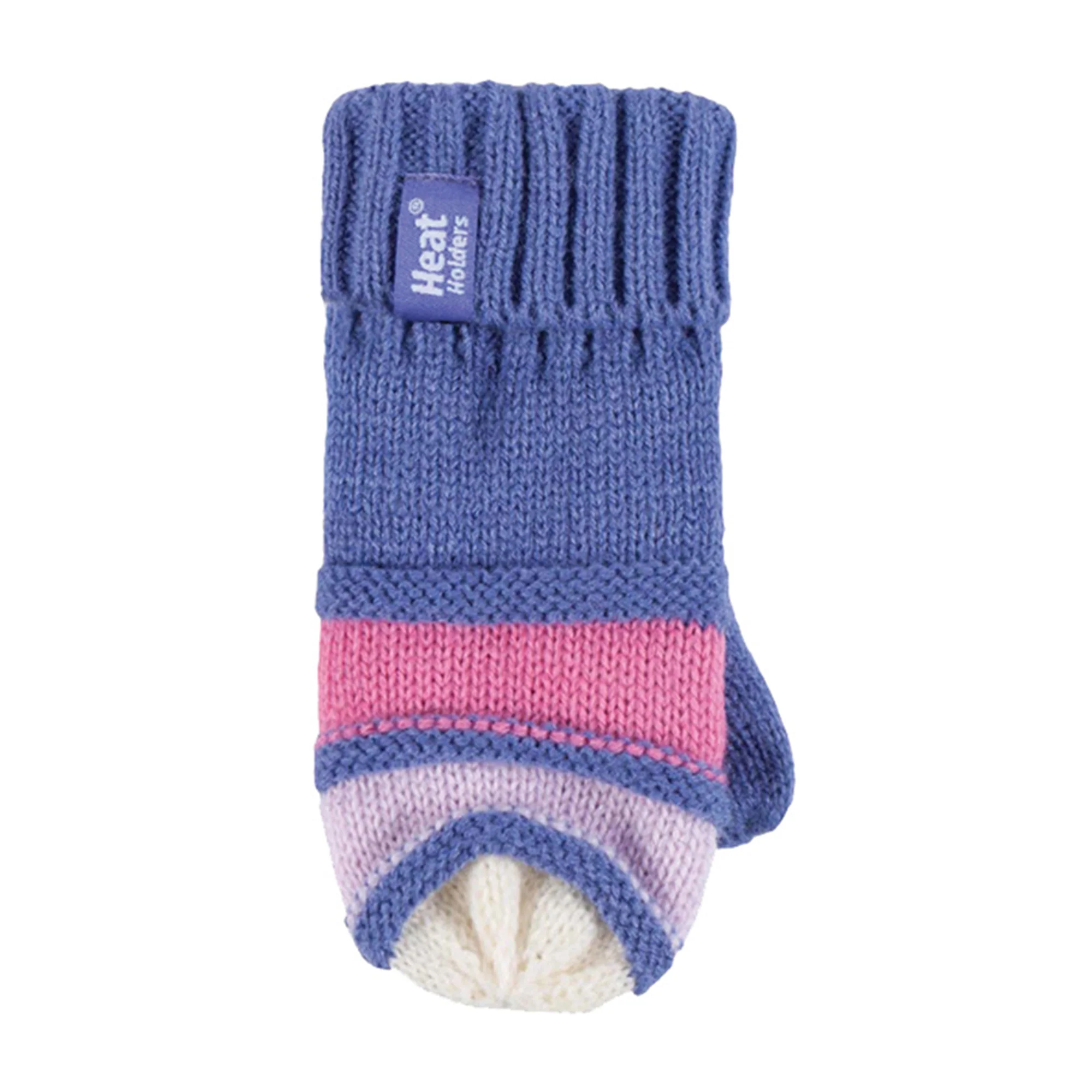 Kids Winter Warm Fleece Lined Thermal Beanie Hat & Mittens with Ear Flaps - Image 6