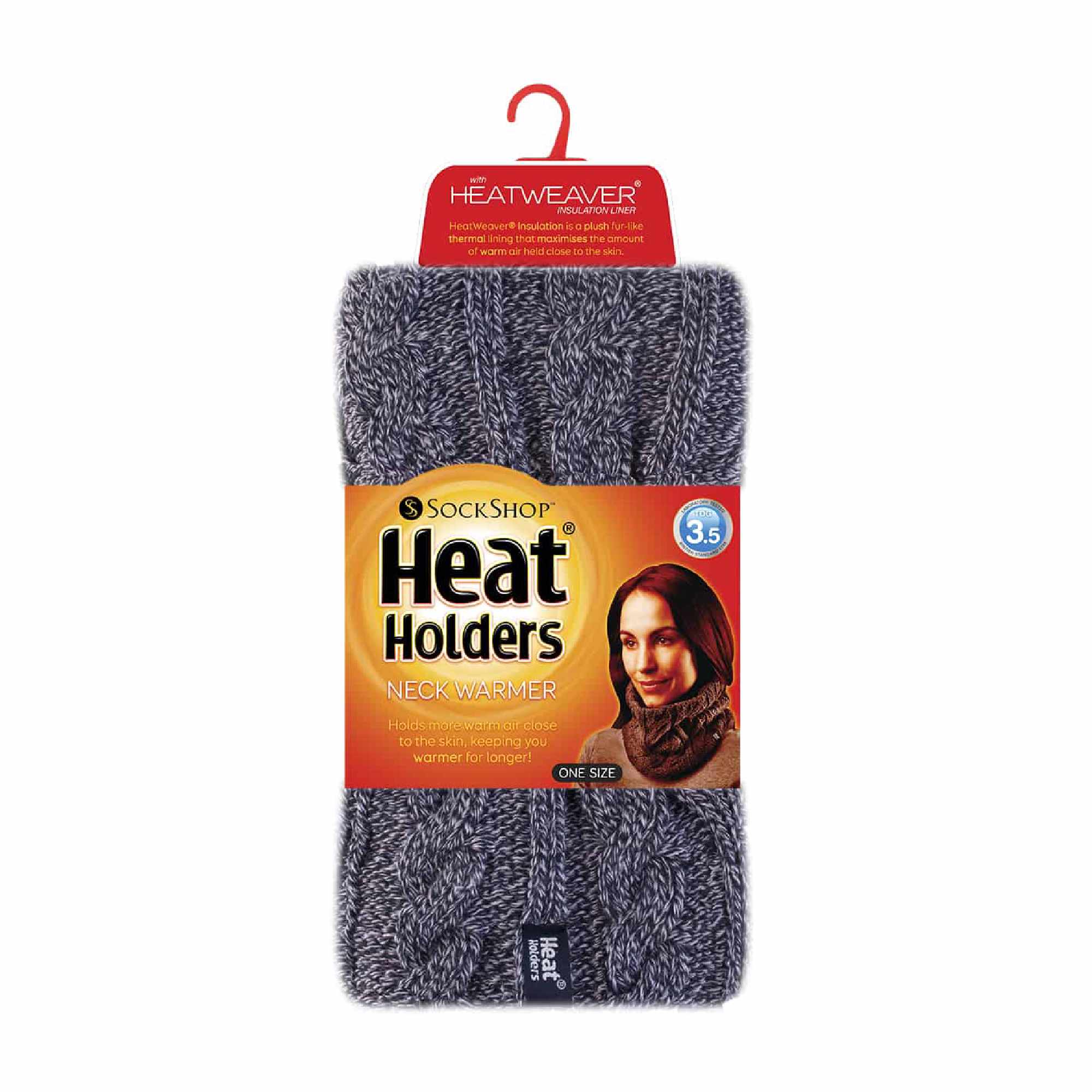 Ladies Cable Knit Winter Fleece Lined Thermal Neck Warmer - Image 10