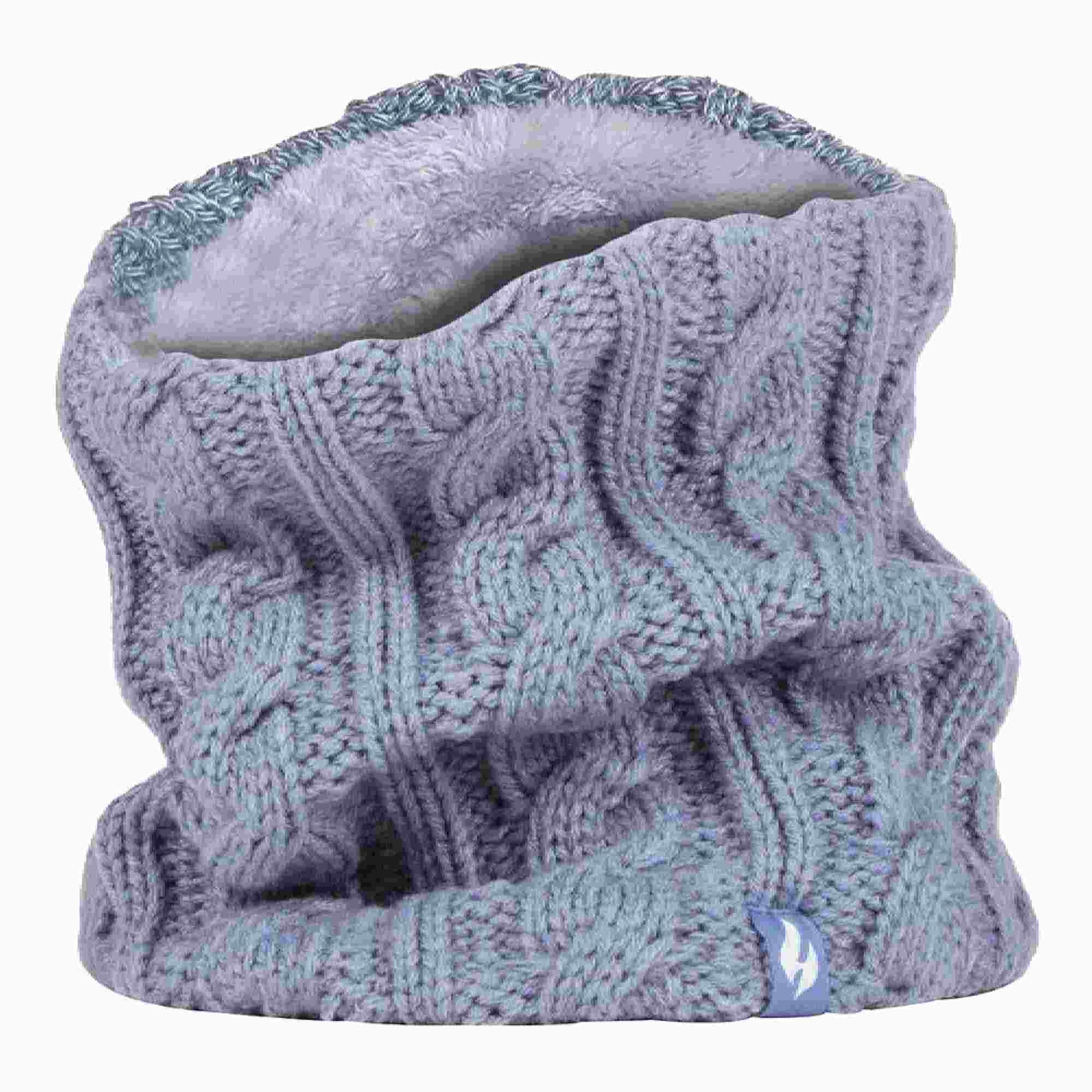 Ladies Cable Knit Winter Fleece Lined Thermal Neck Warmer - Image 17