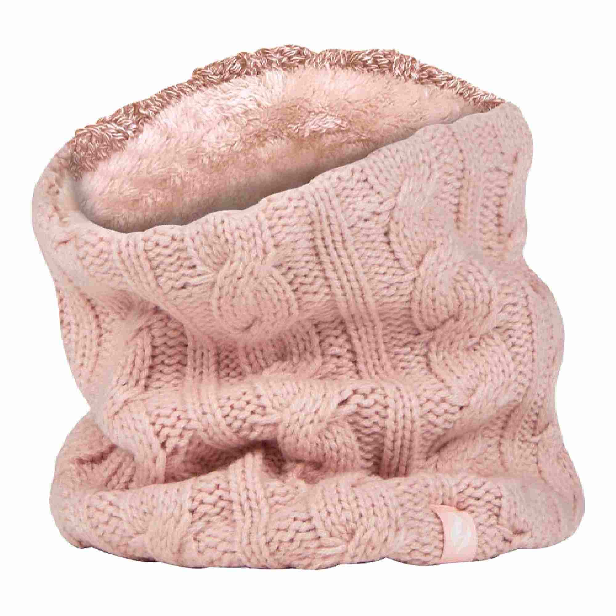 Ladies Cable Knit Winter Fleece Lined Thermal Neck Warmer - Image 21