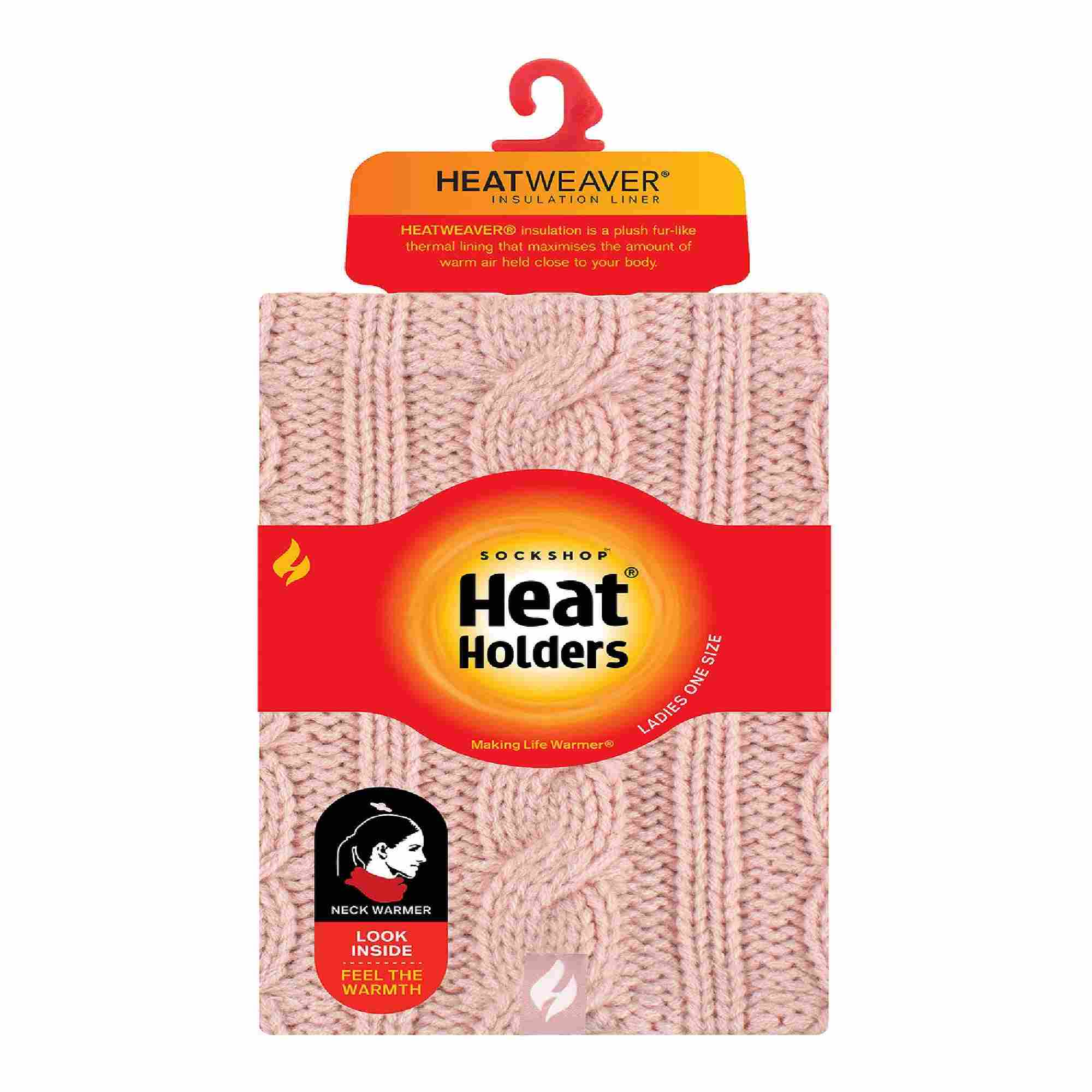 Ladies Cable Knit Winter Fleece Lined Thermal Neck Warmer - Image 22