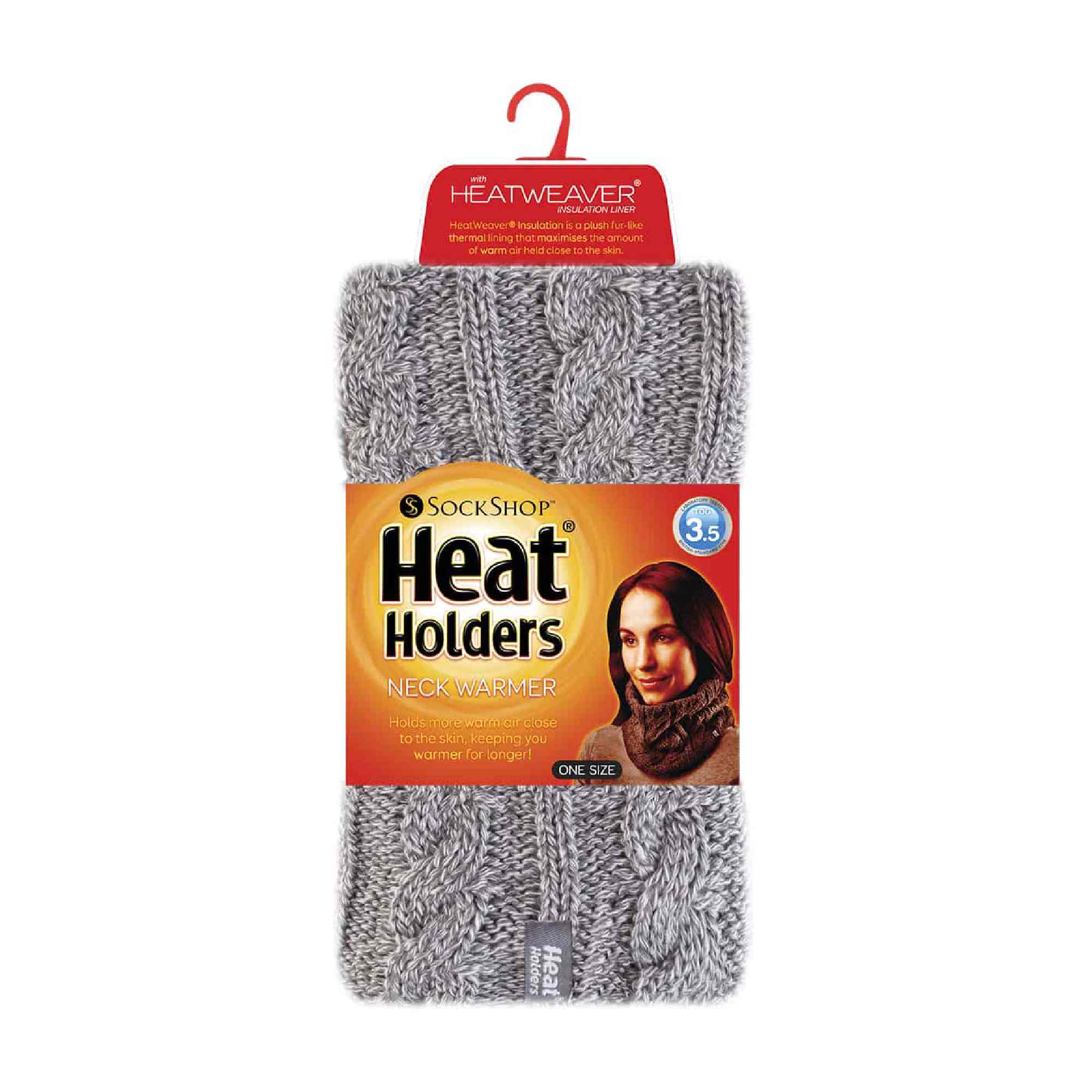 Ladies Cable Knit Winter Fleece Lined Thermal Neck Warmer - Image 30