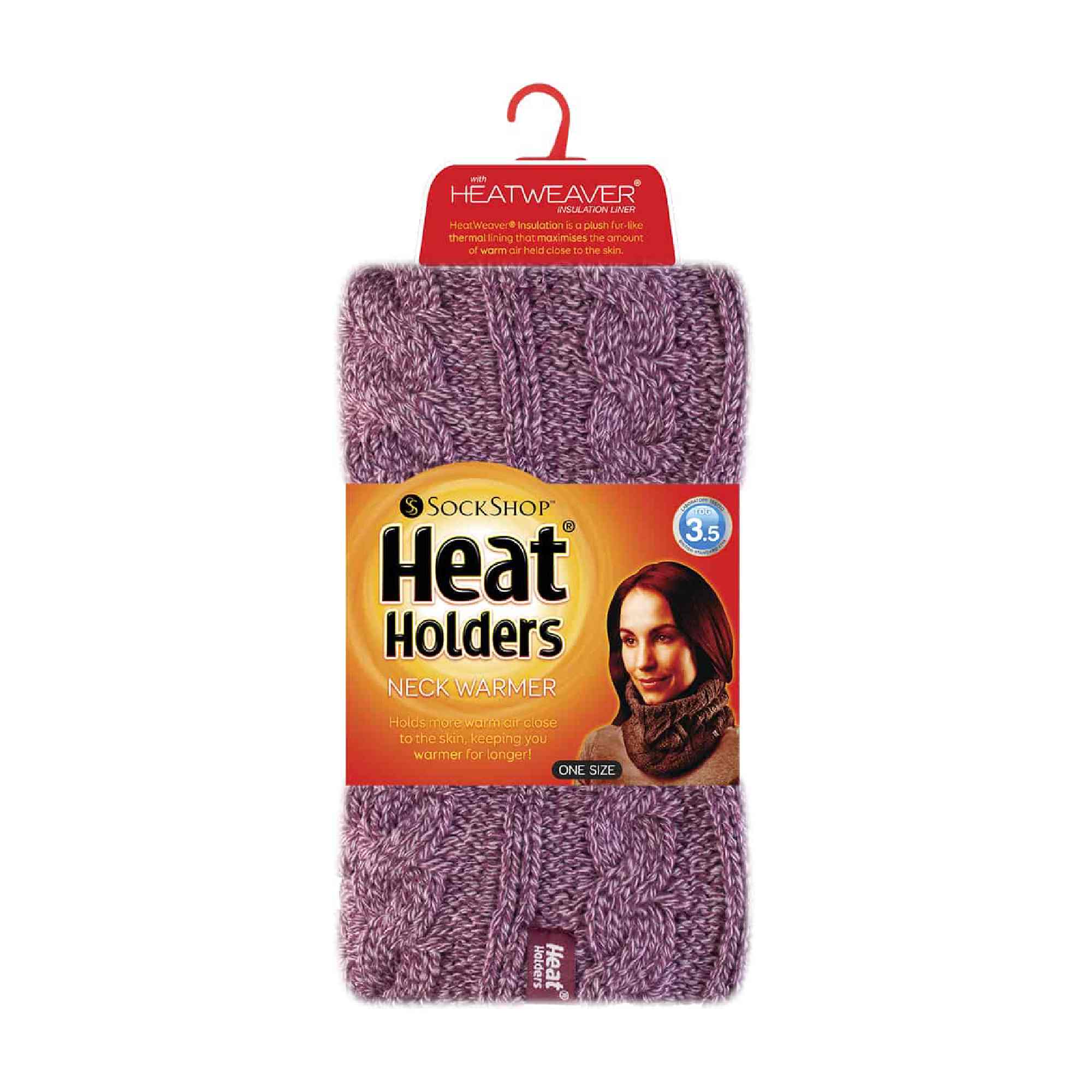 Ladies Cable Knit Winter Fleece Lined Thermal Neck Warmer - Image 42