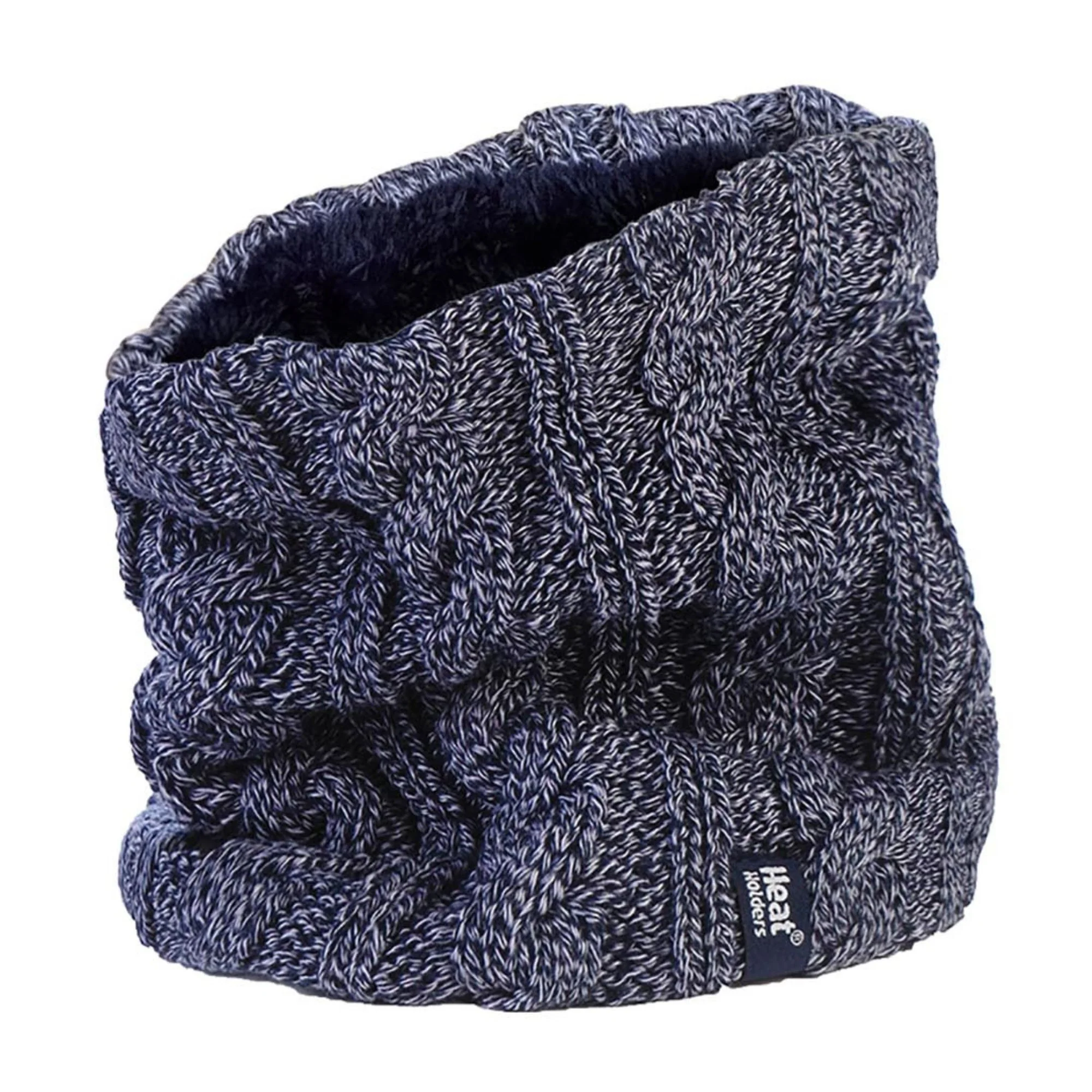 Ladies Cable Knit Winter Fleece Lined Thermal Neck Warmer - Image 9