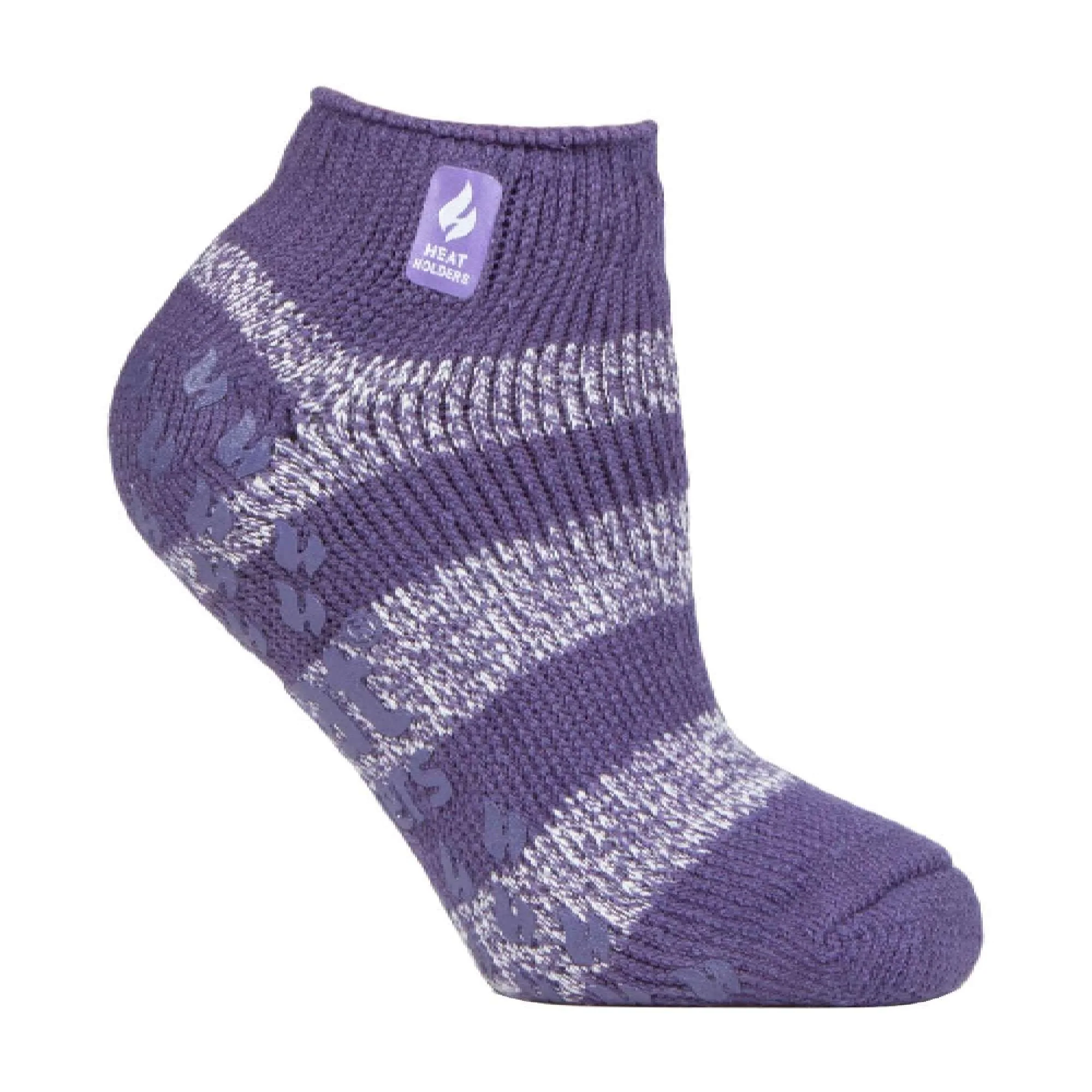 Ladies Thick Warm 2.3 Tog Thermal Low Cut Ankle Slipper Socks - Image 41